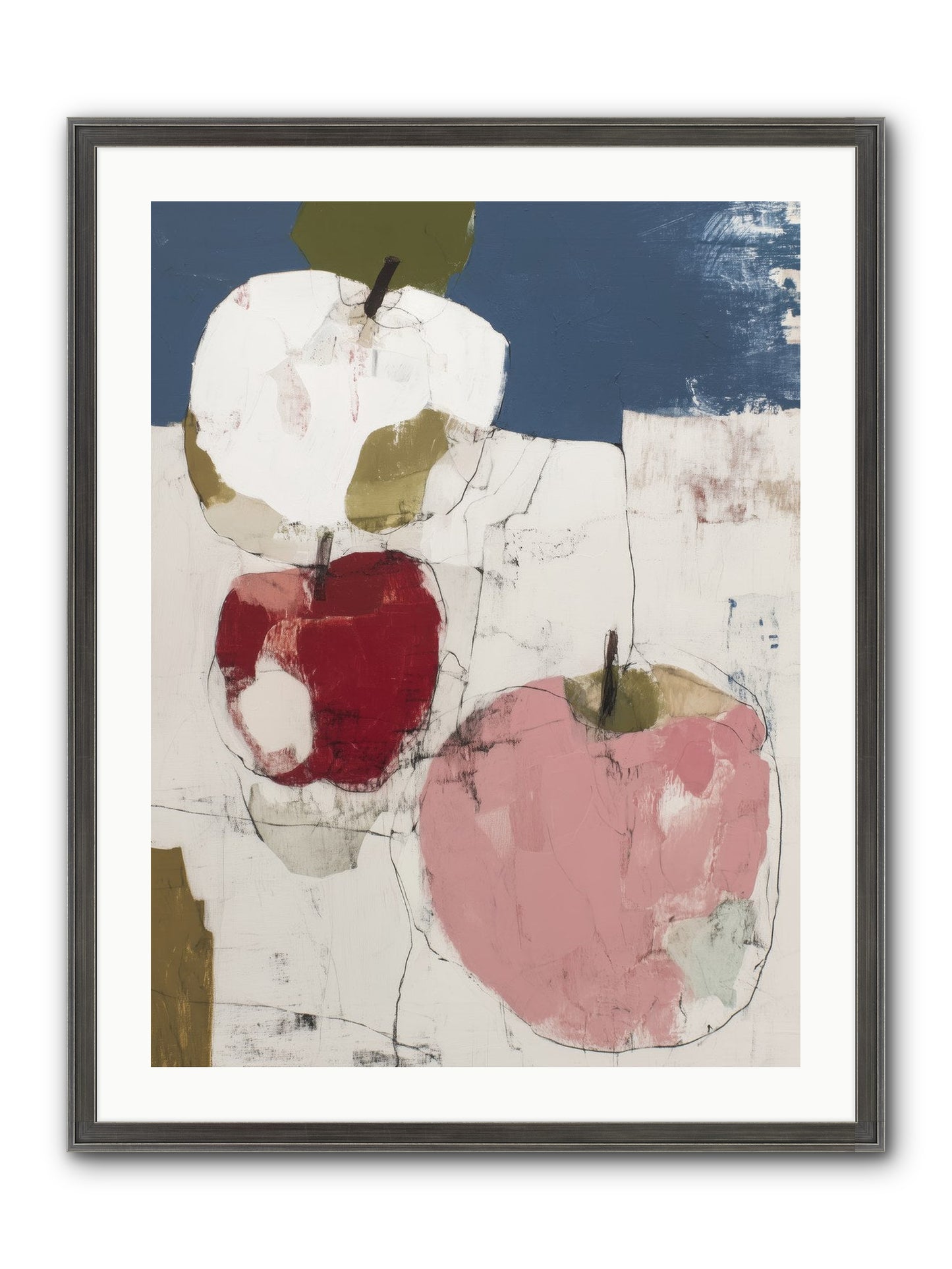 Pink Lady No.1 Framed Print - Slimwoods Black/Silver 24x32