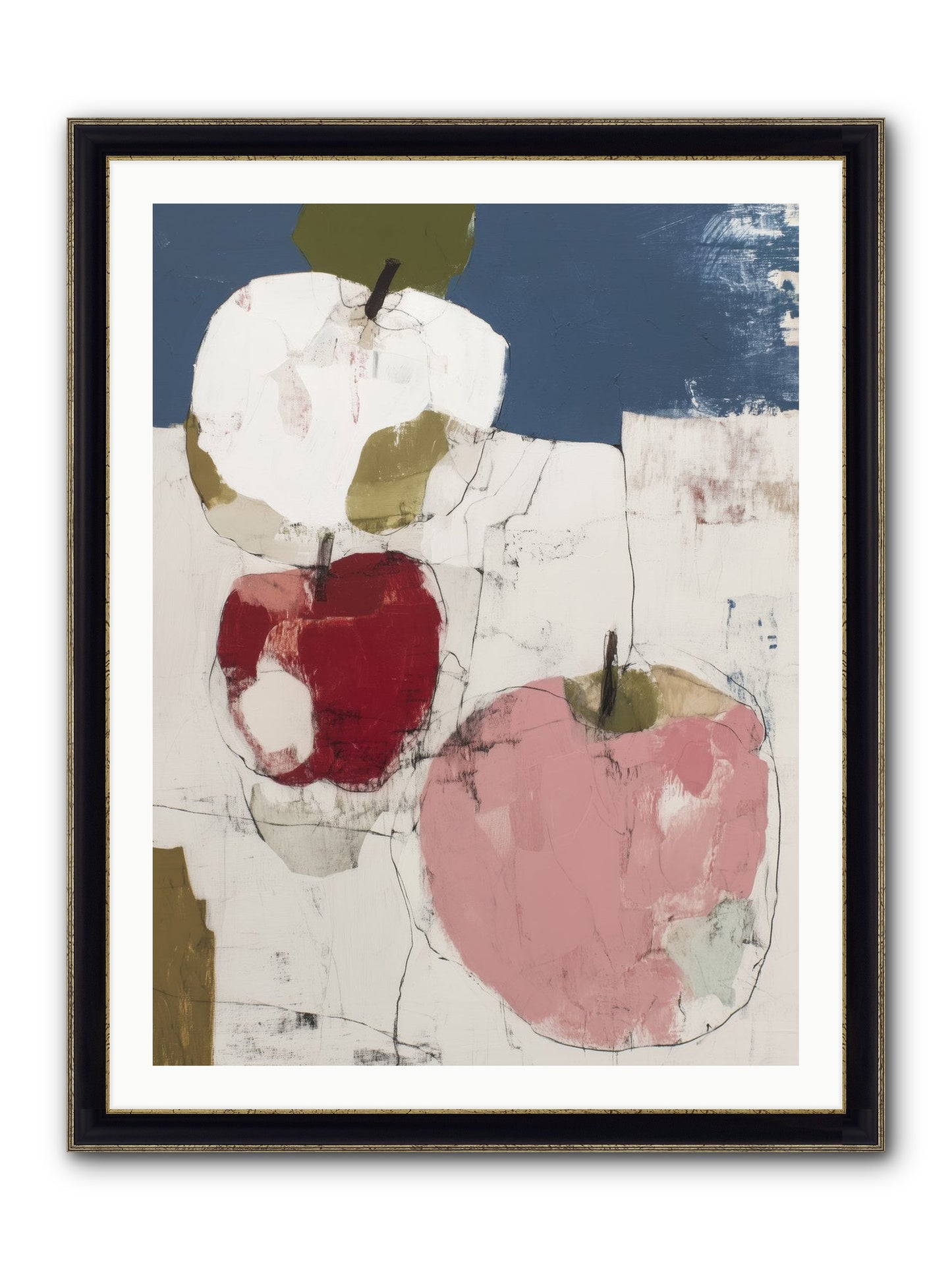 Pink Lady No.1 Framed Print - Black & Gold 30x40