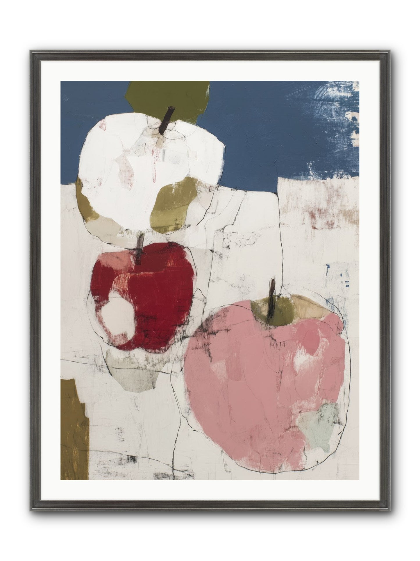 Pink Lady No.1 Framed Print - Slimwoods Black/Silver 30x40