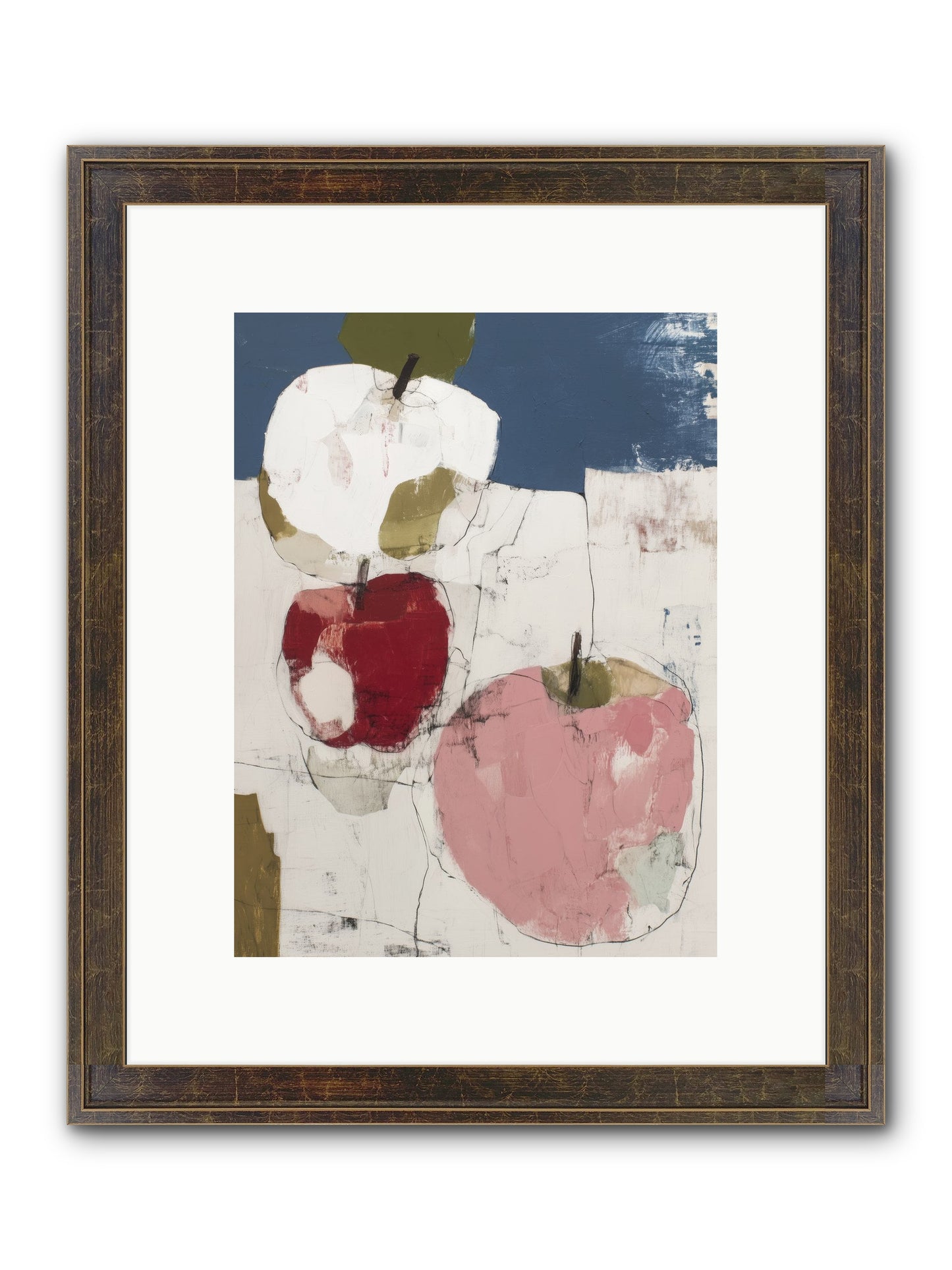 Pink Lady No.1 Framed Print - Slimwoods Black/Gold 9x12