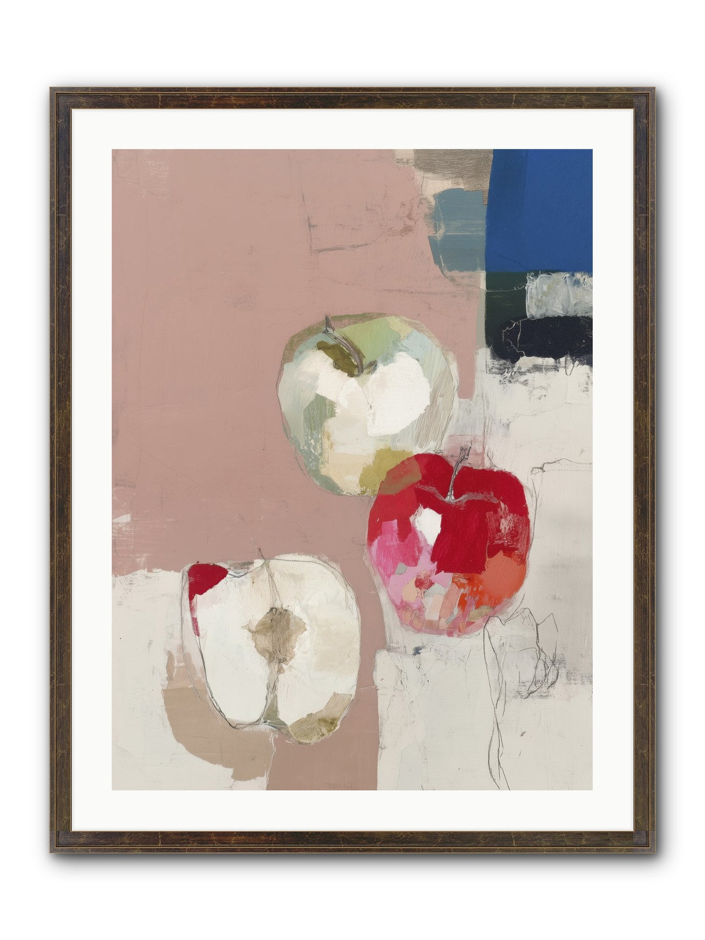 Pink Lady No.2 Framed Print - Slimwoods Black/Gold 24x32