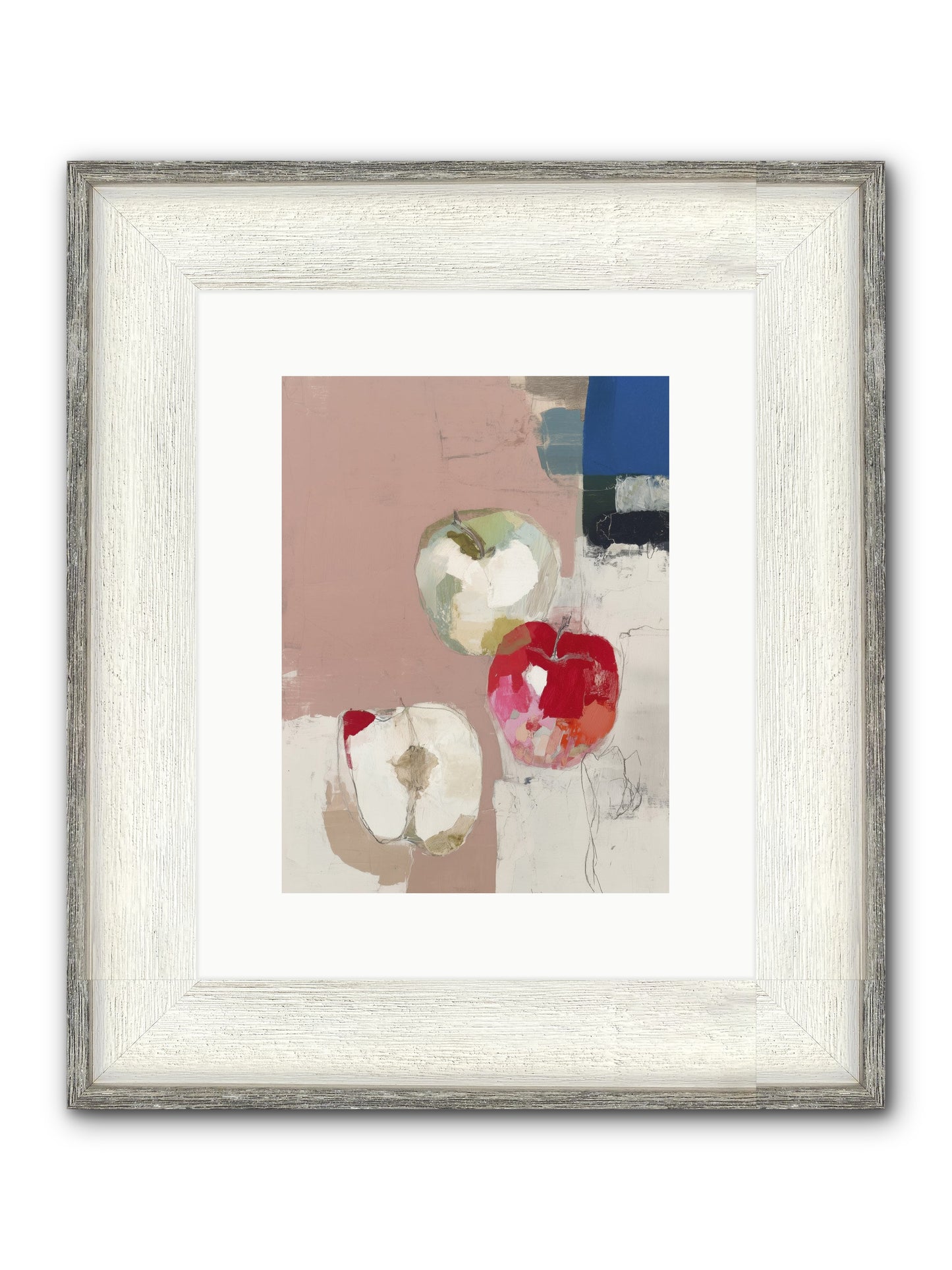 Pink Lady No.2 Framed Print - Driftwood White 9x12