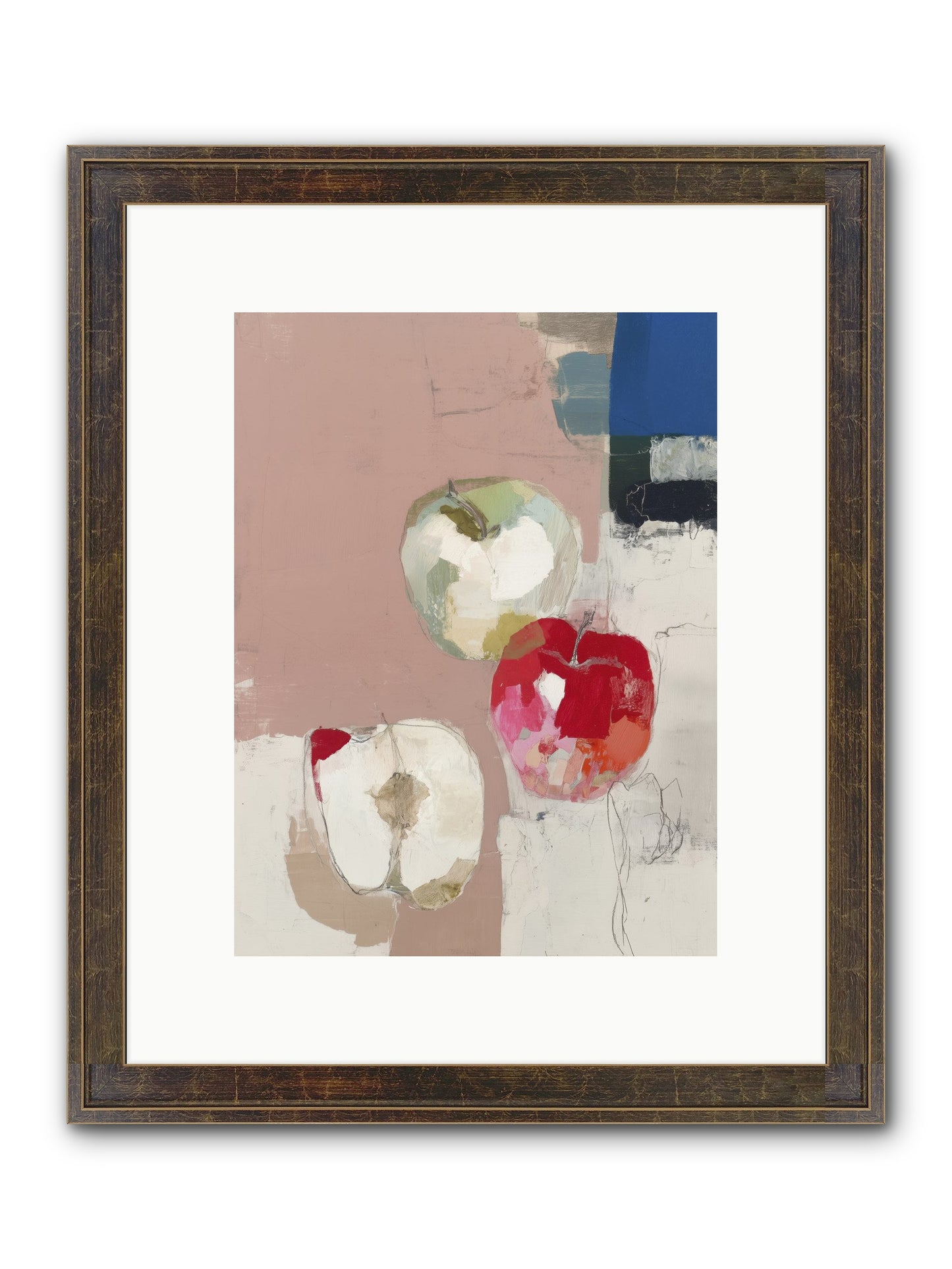 Pink Lady No.2 Framed Print - Slimwoods Black/Gold 9x12