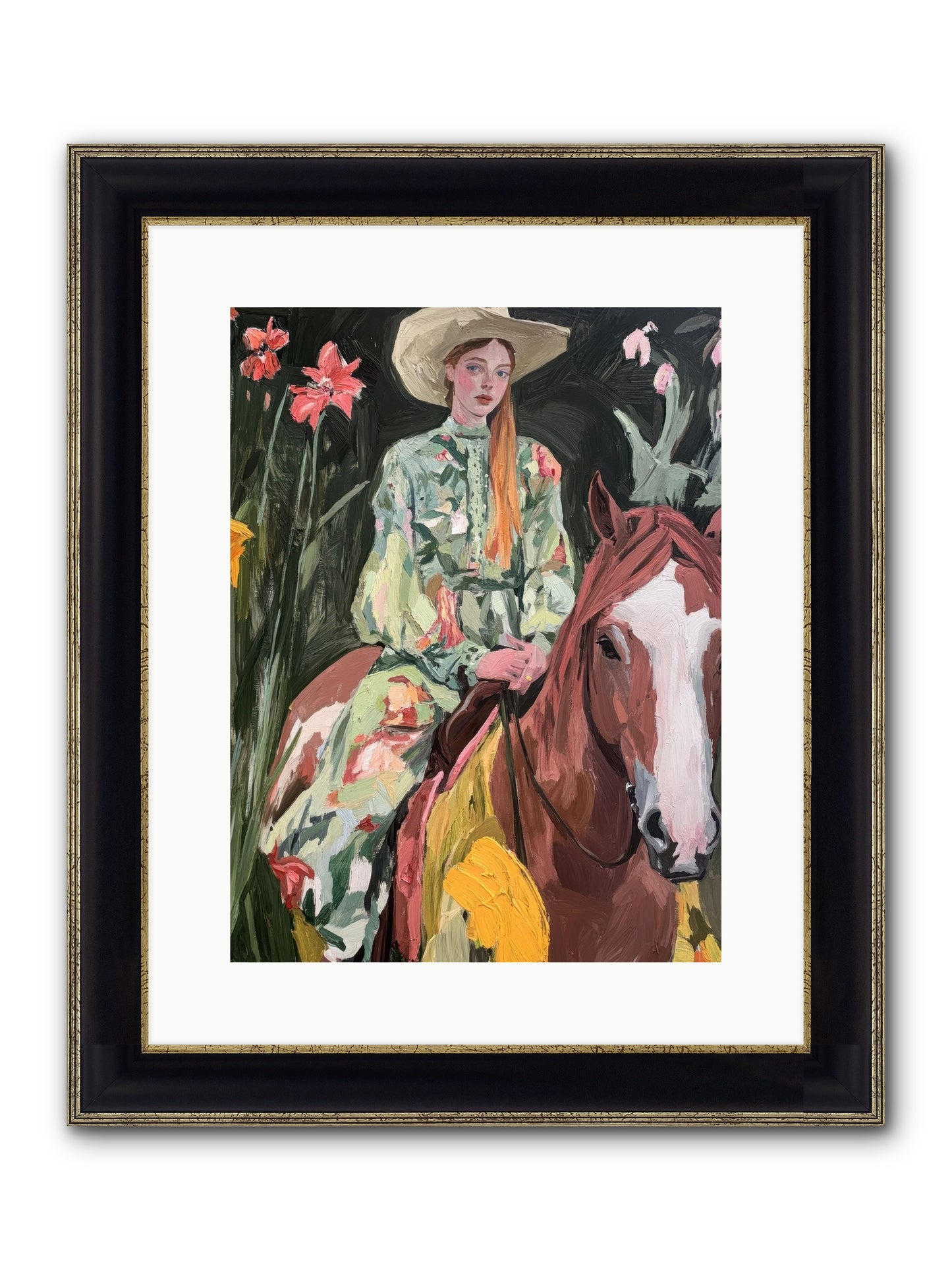 Pioneer Promise Framed Print - Black & Gold 12x16