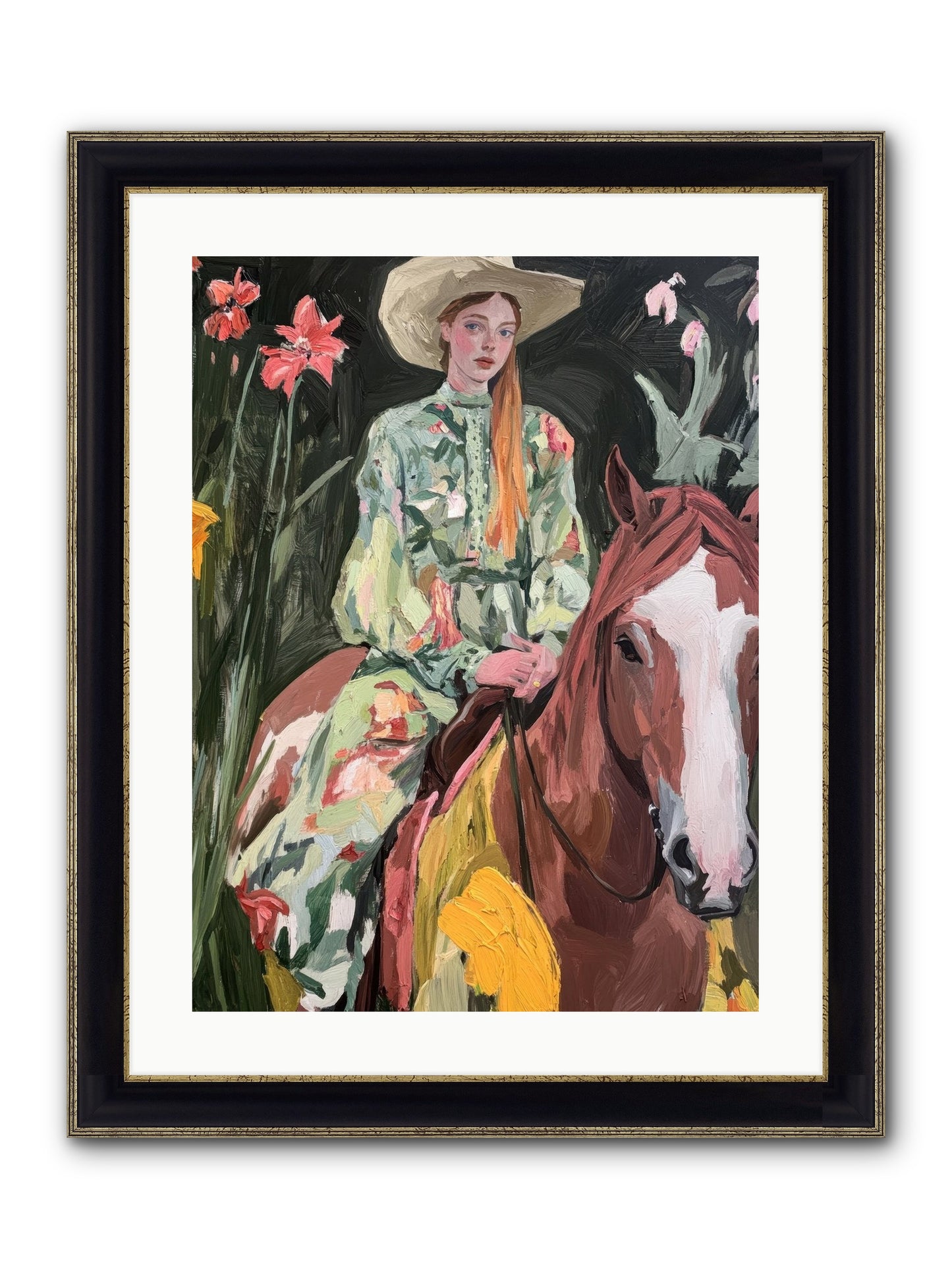 Pioneer Promise Framed Print - Black & Gold 18x24