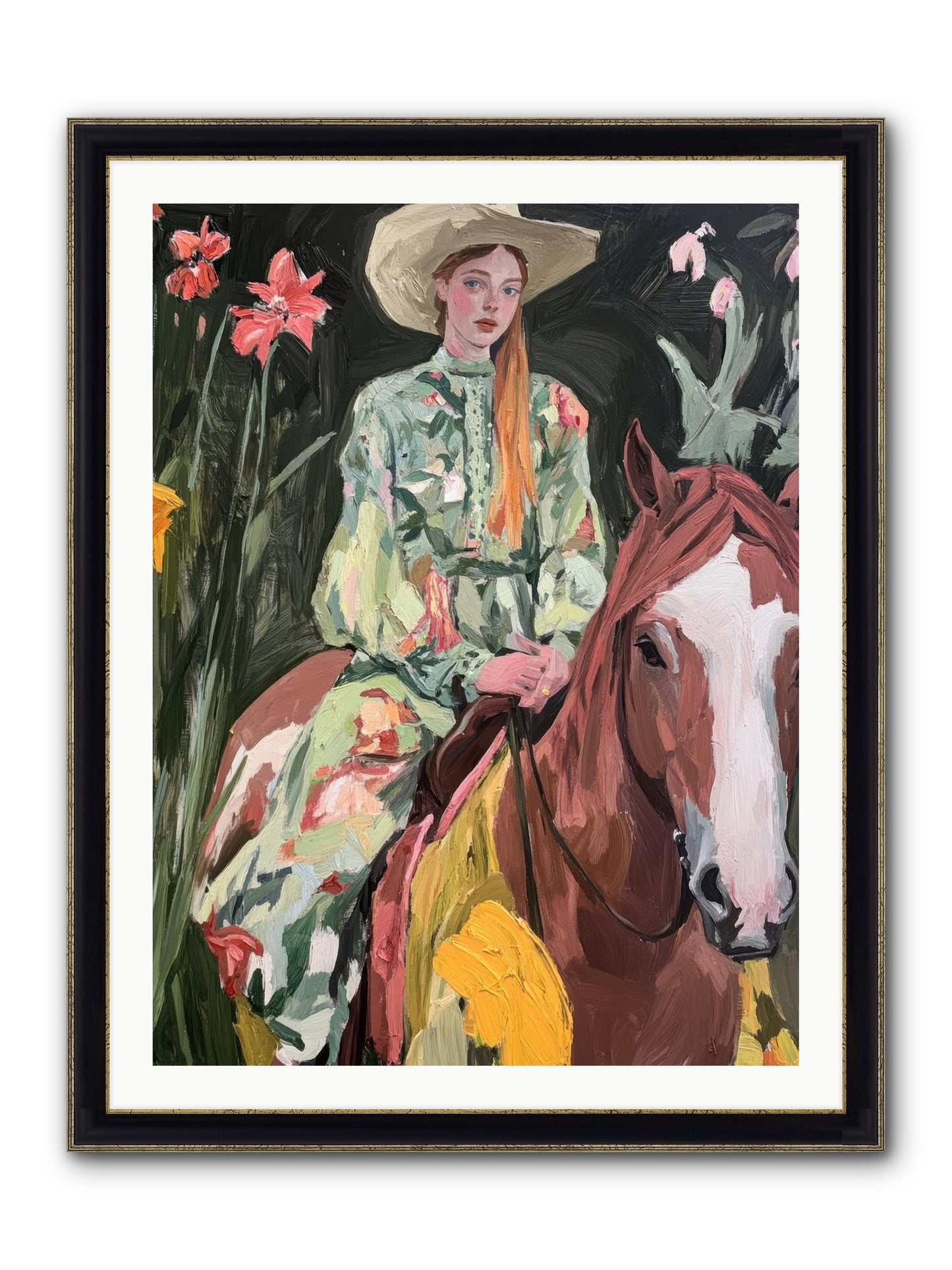 Pioneer Promise Framed Print - Black & Gold 30x40