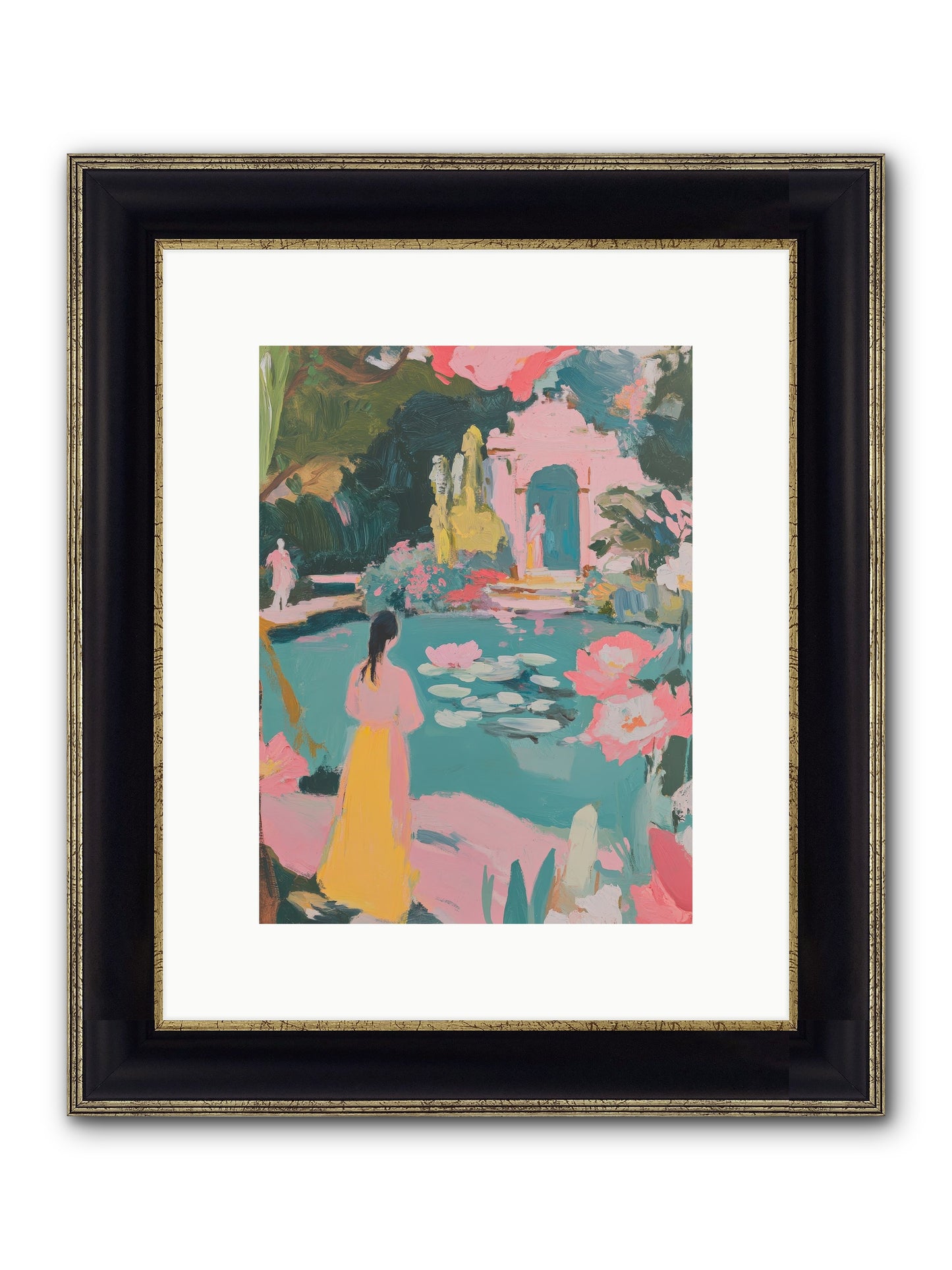 Piquant Sonnet Framed Print - Black & Gold 9x12