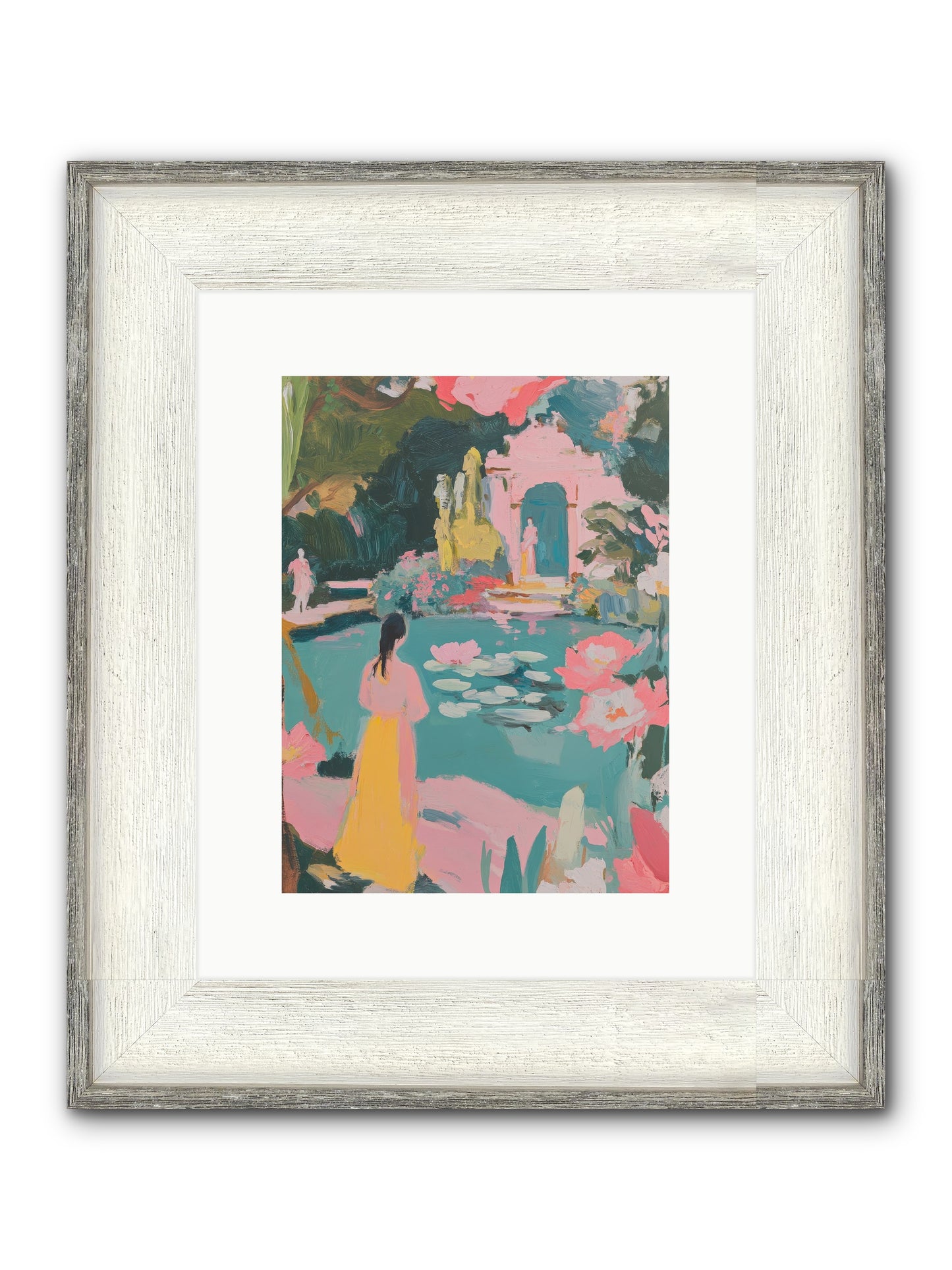 Piquant Sonnet Framed Print - Driftwood White 9x12