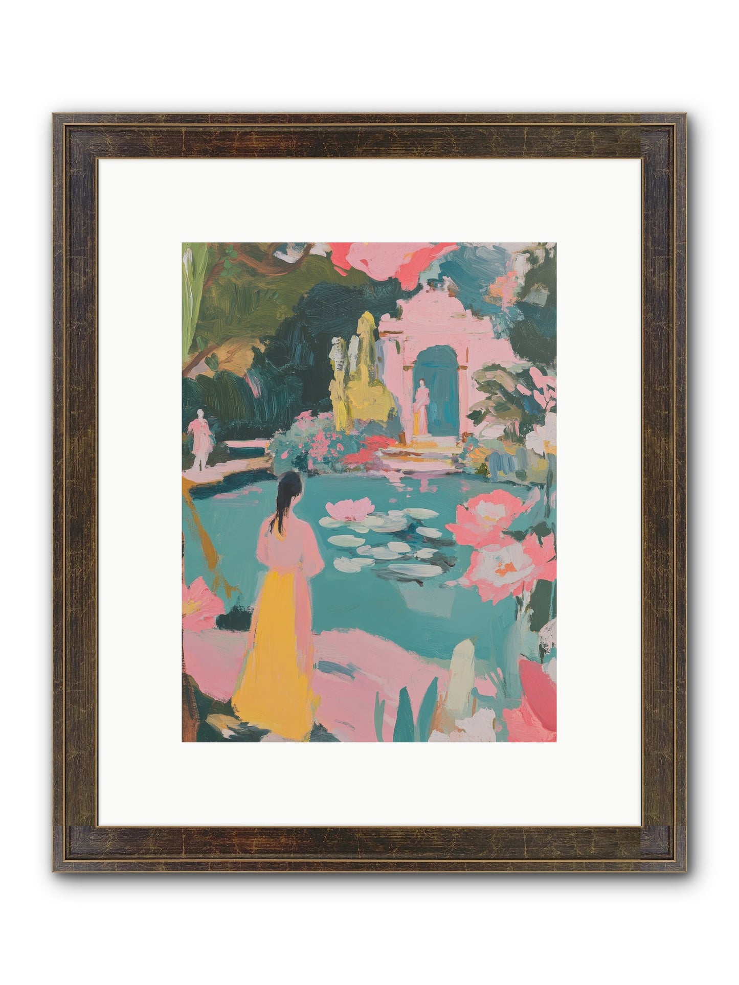 Piquant Sonnet Framed Print - Slimwoods Black/Gold 9x12