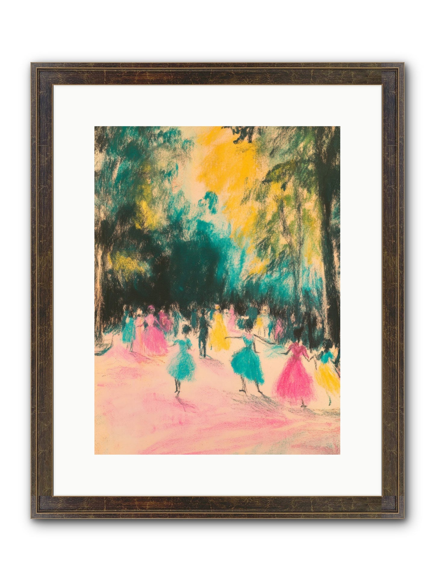 Pirouette's Night Dance Framed Print - Slimwoods Black/Gold 12x16