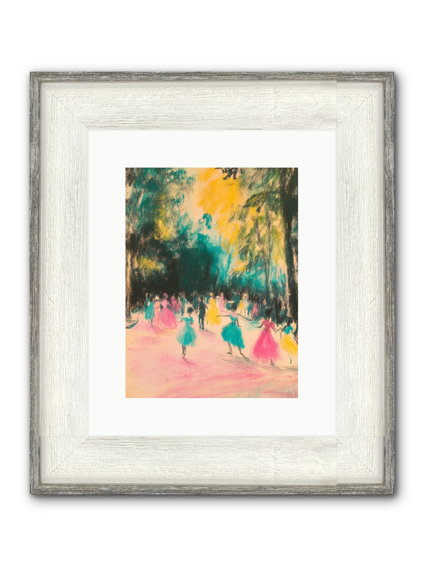 Pirouette's Night Dance Framed Print - Driftwood White 9x12
