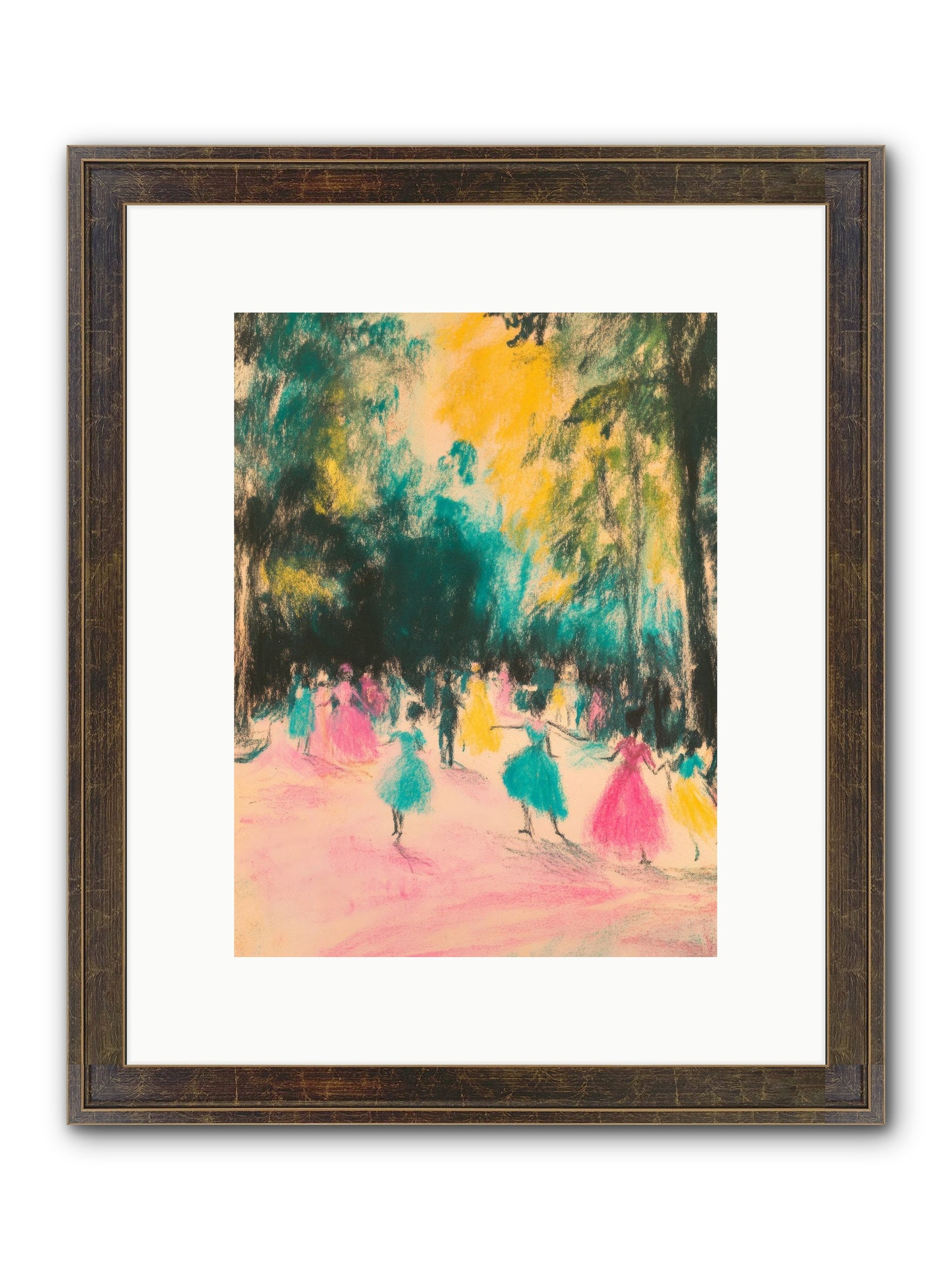 Pirouette's Night Dance Framed Print - Slimwoods Black/Gold 9x12