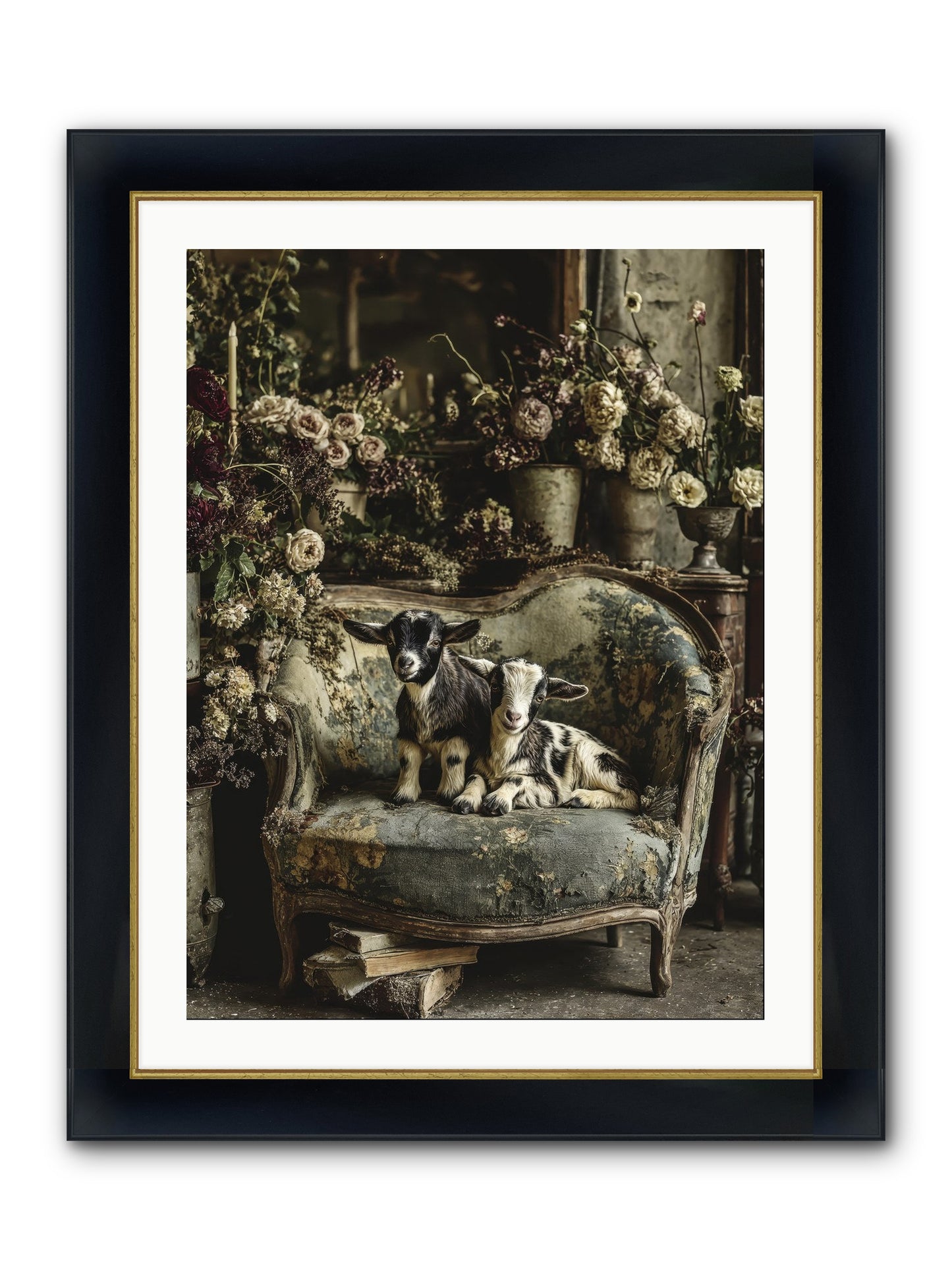 Pixie Dust Framed Print - Wide Black w/Gold 24x32