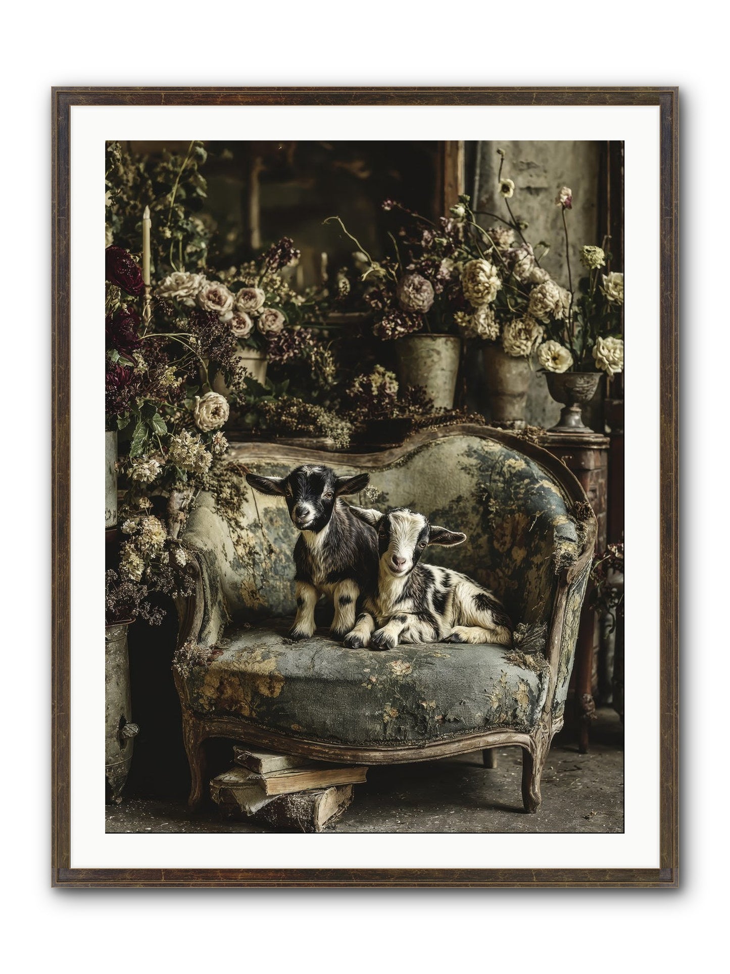 Pixie Dust Framed Print - Slimwoods Black/Gold 30x40