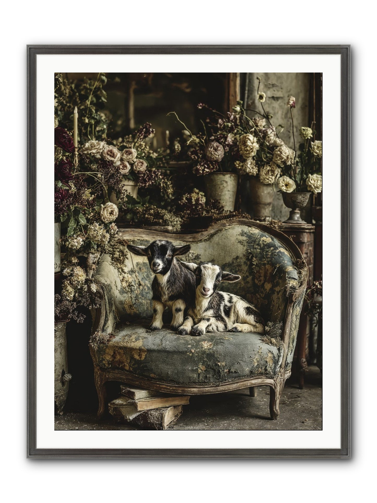 Pixie Dust Framed Print - Slimwoods Black/Silver 30x40