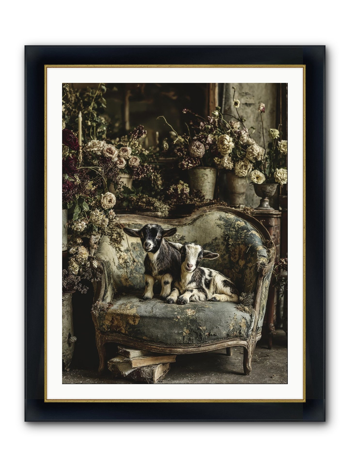 Pixie Dust Framed Print - Wide Black w/Gold 30x40