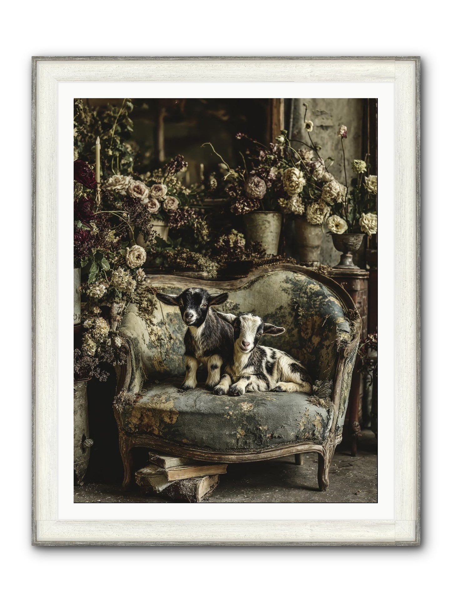 Pixie Dust Framed Print - Driftwood White 36x48