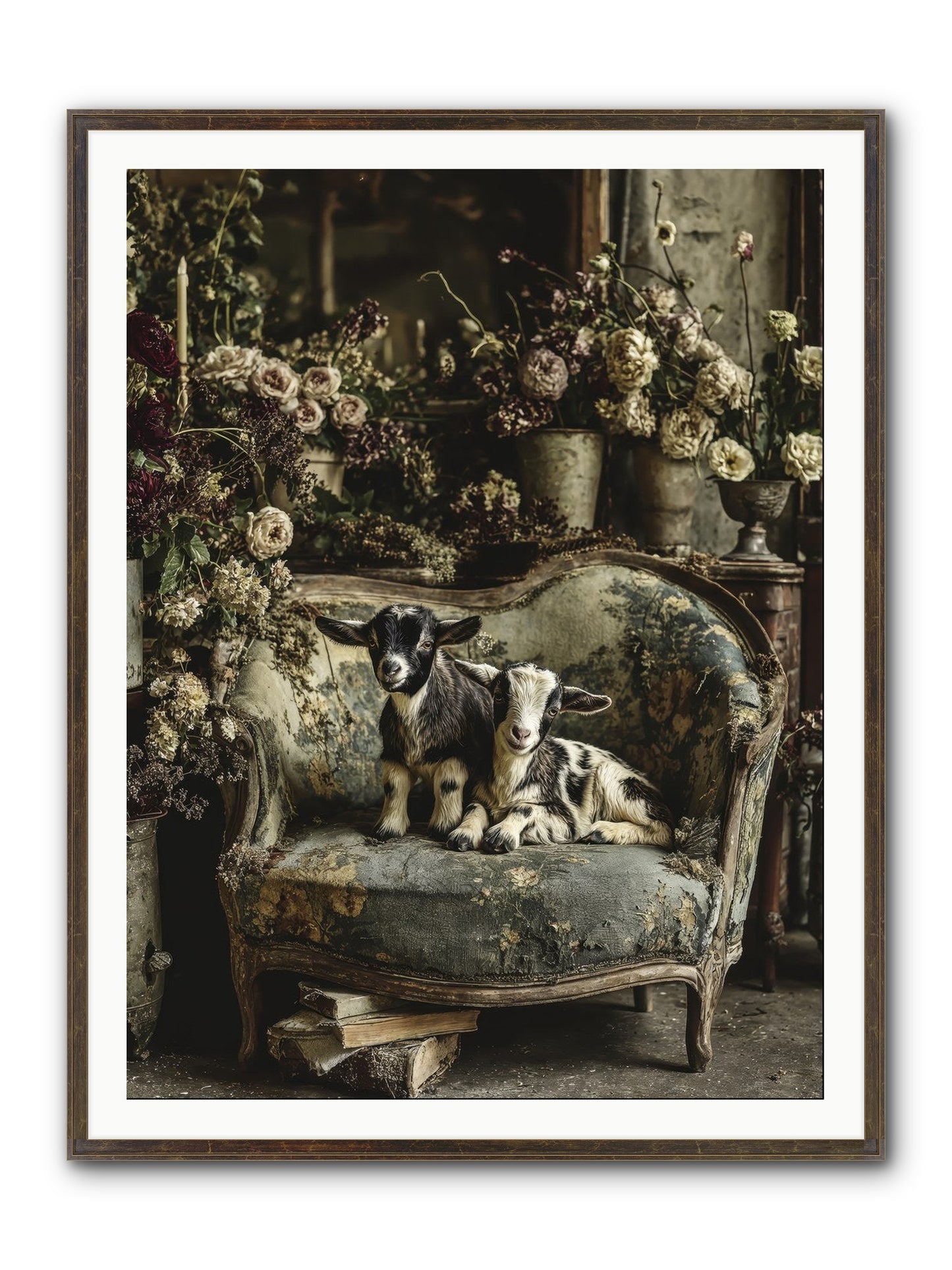 Pixie Dust Framed Print - Slimwoods Black/Gold 36x48