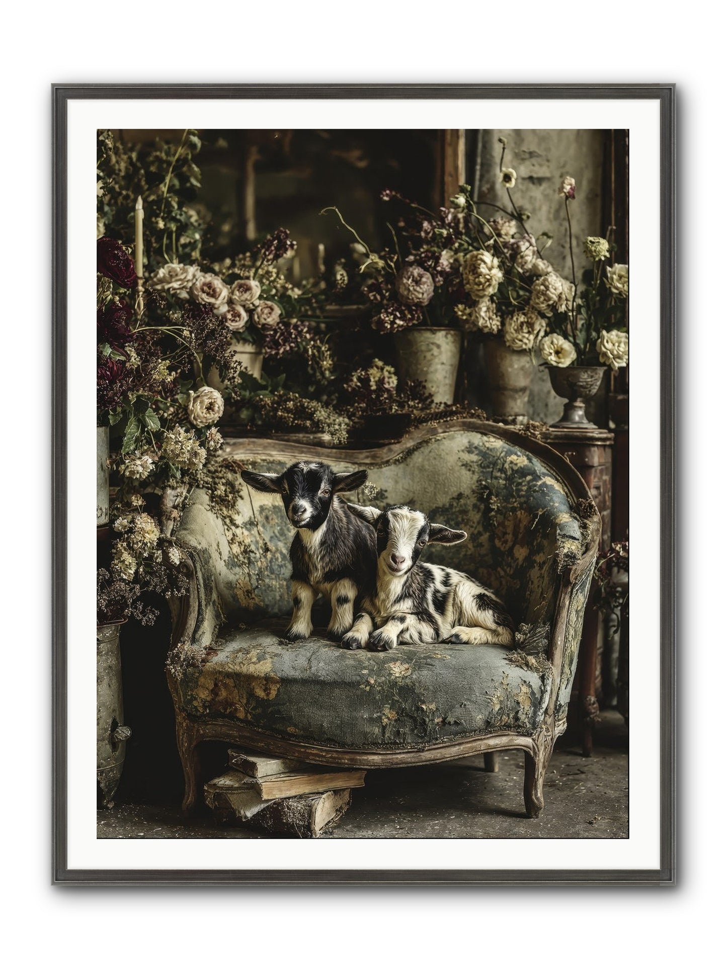 Pixie Dust Framed Print - Slimwoods Black/Silver 36x48