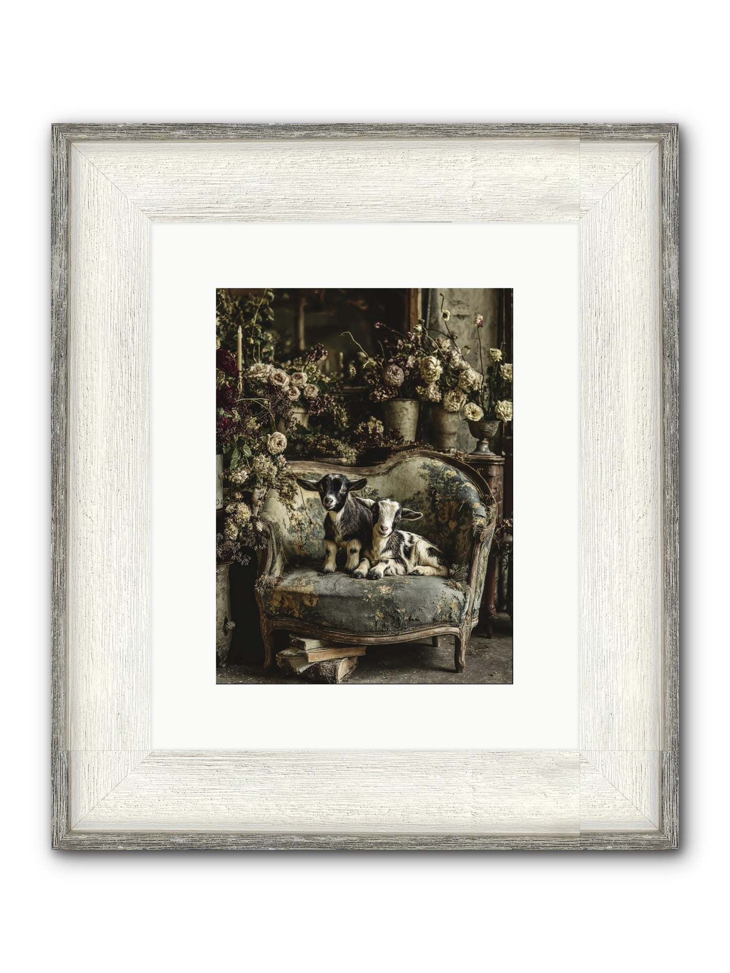 Pixie Dust Framed Print - Driftwood White 9x12