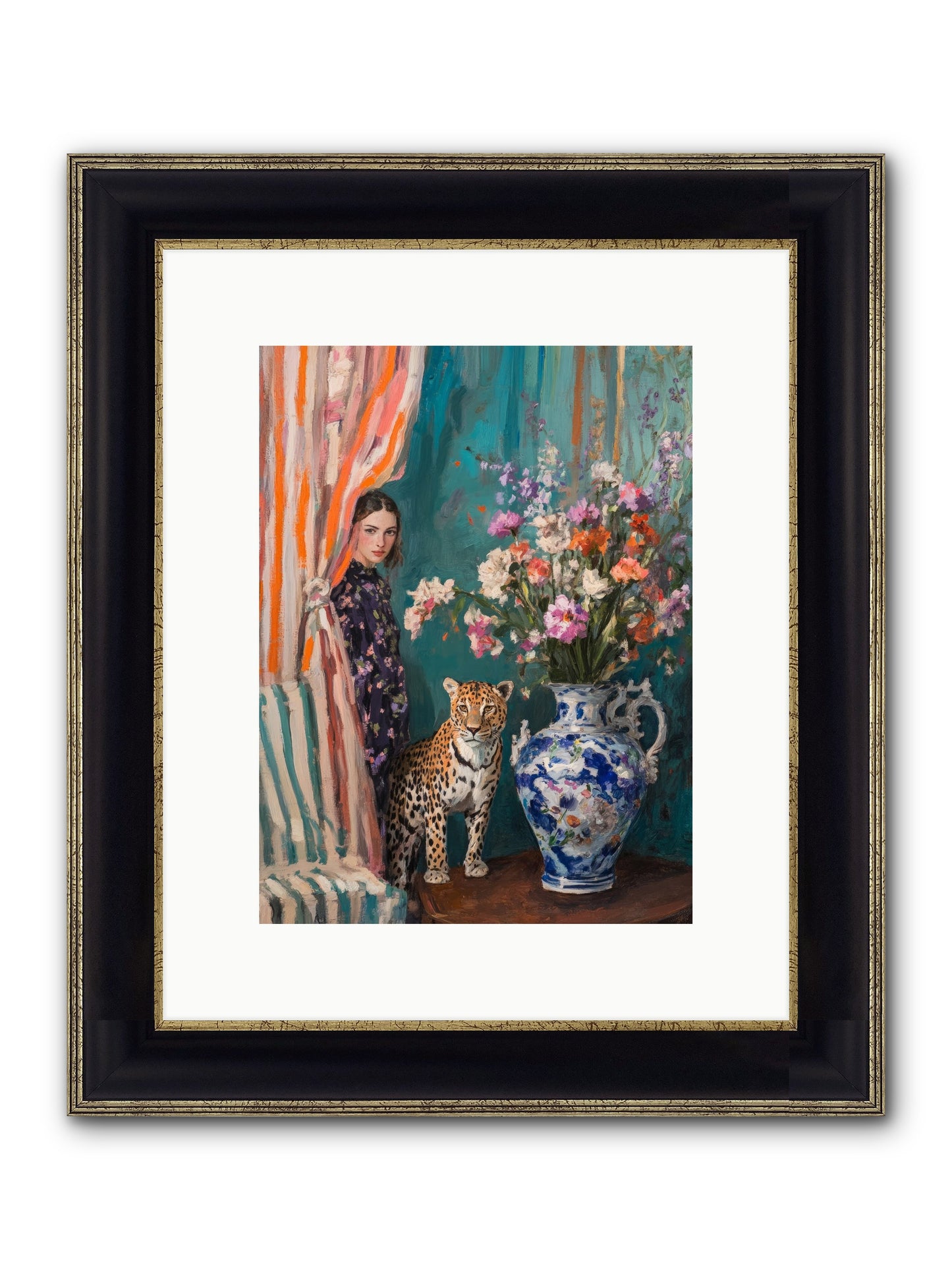 Plays And Charades Framed Print - Black & Gold 9x12