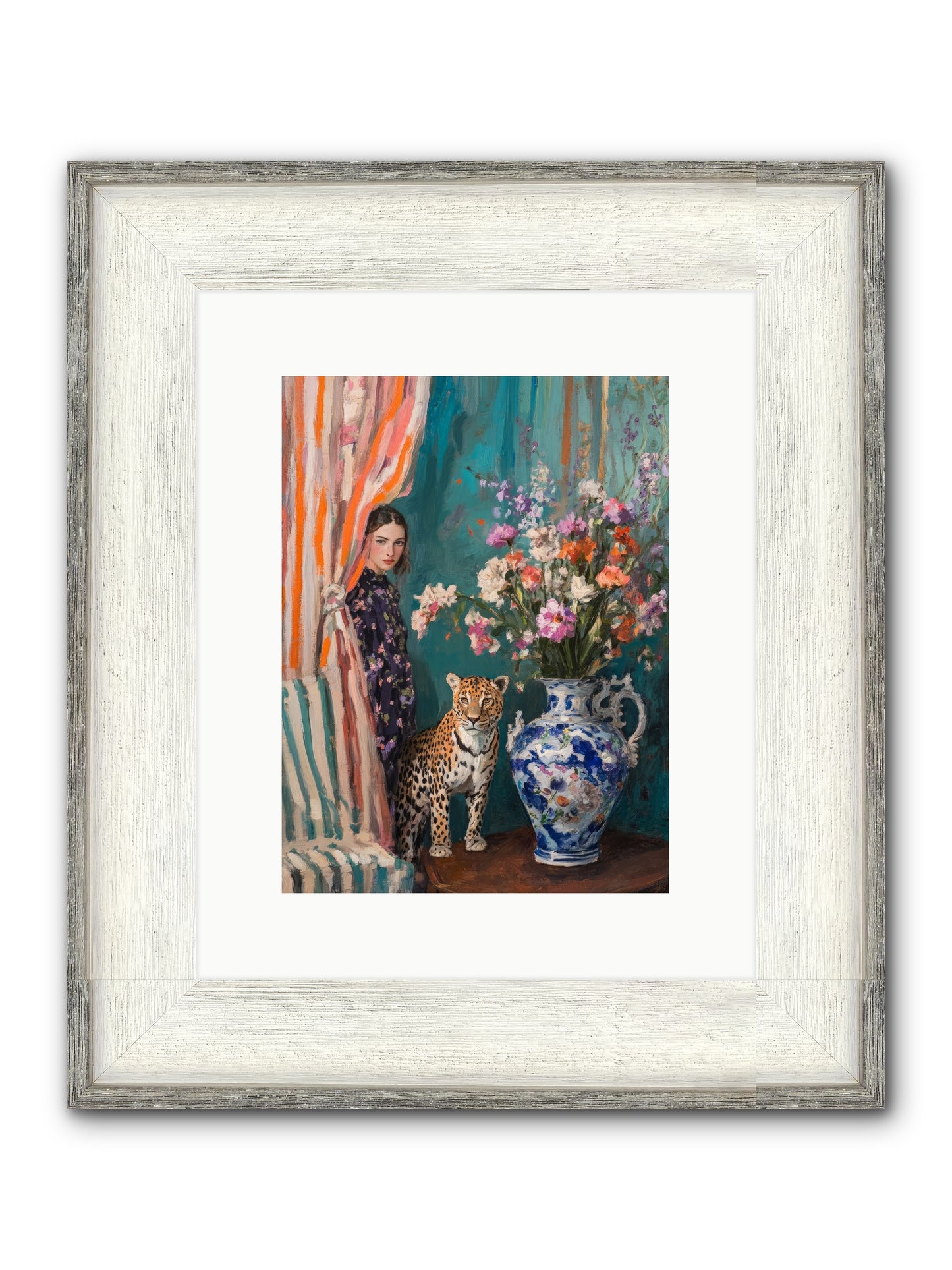 Plays And Charades Framed Print - Driftwood White 9x12