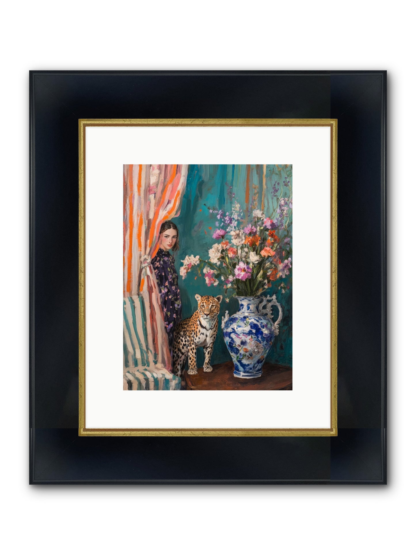 Plays And Charades Framed Print - Wide Black w/Gold 9x12