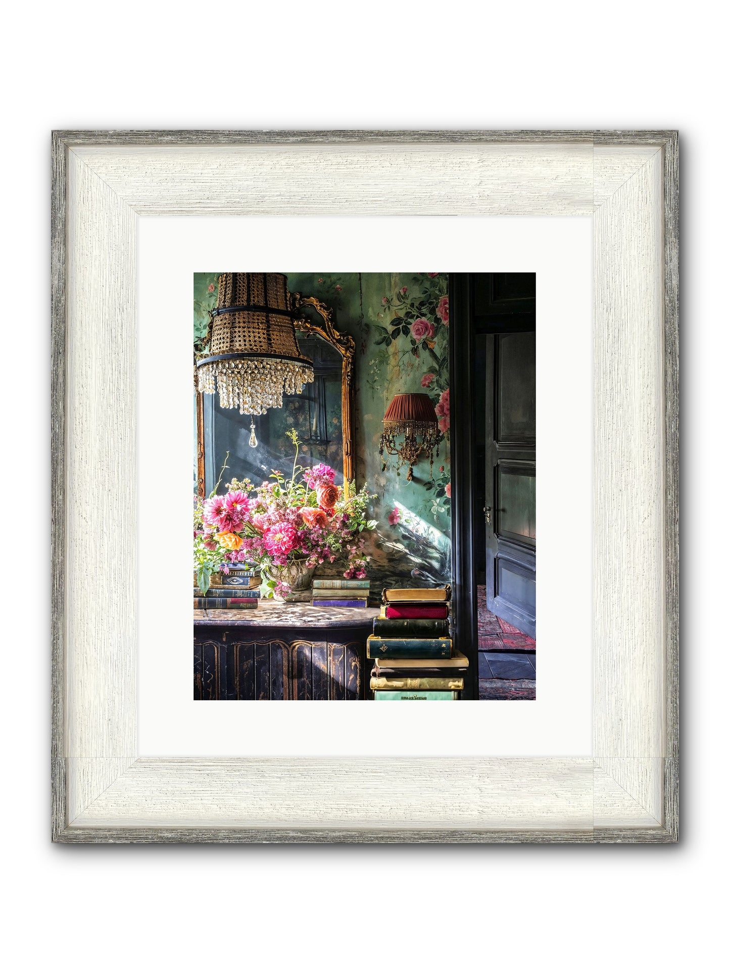 Pleasantly Surprised Framed Print - Driftwood White 12x15