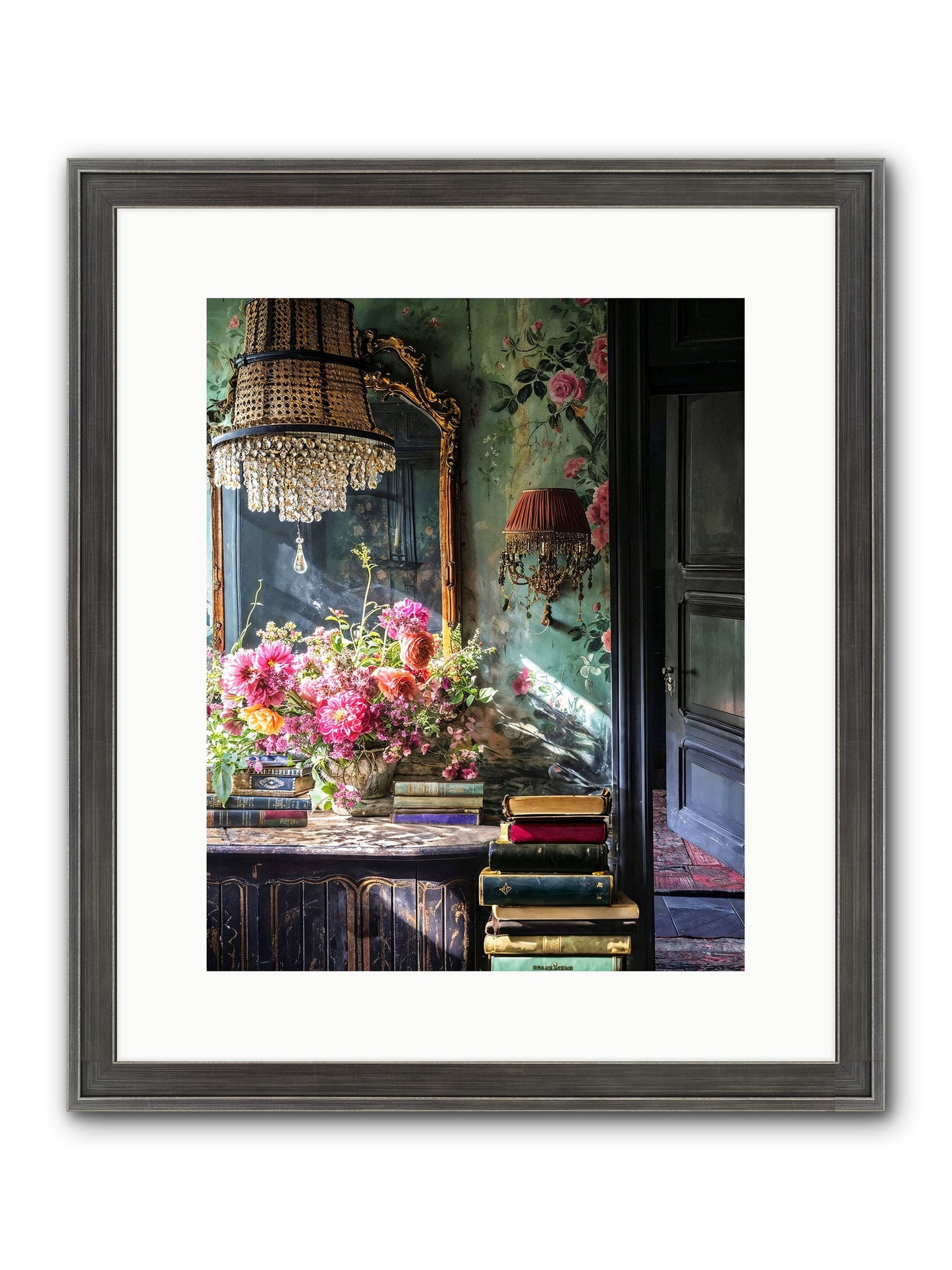 Pleasantly Surprised Framed Print - Slimwoods Black/Silver 12x15