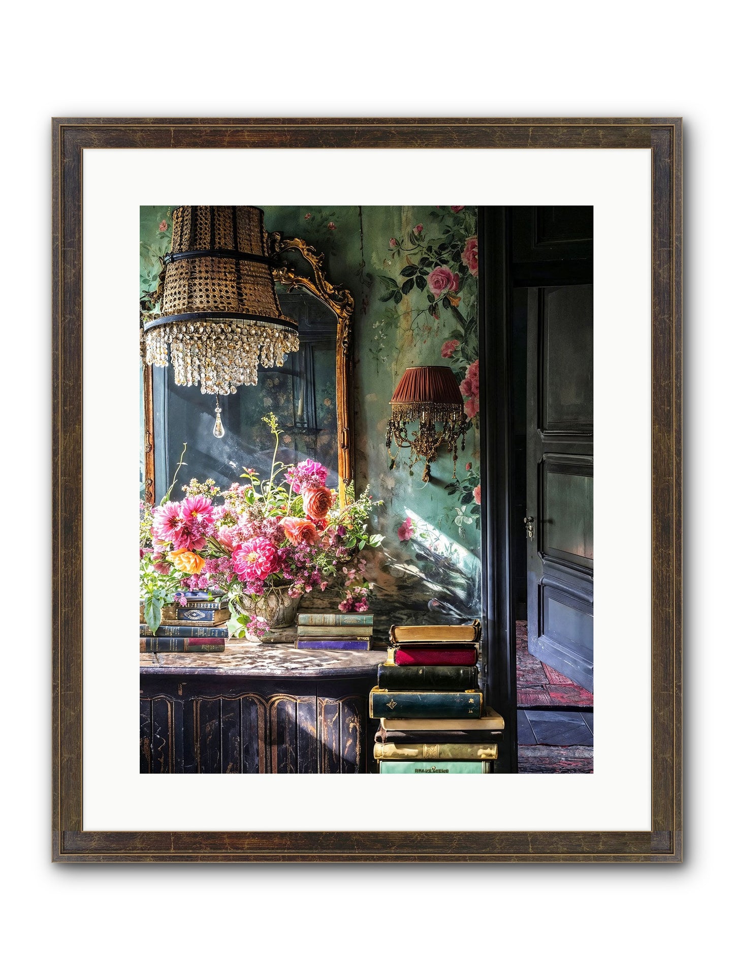 Pleasantly Surprised Framed Print - Slimwoods Black/Gold 16x20