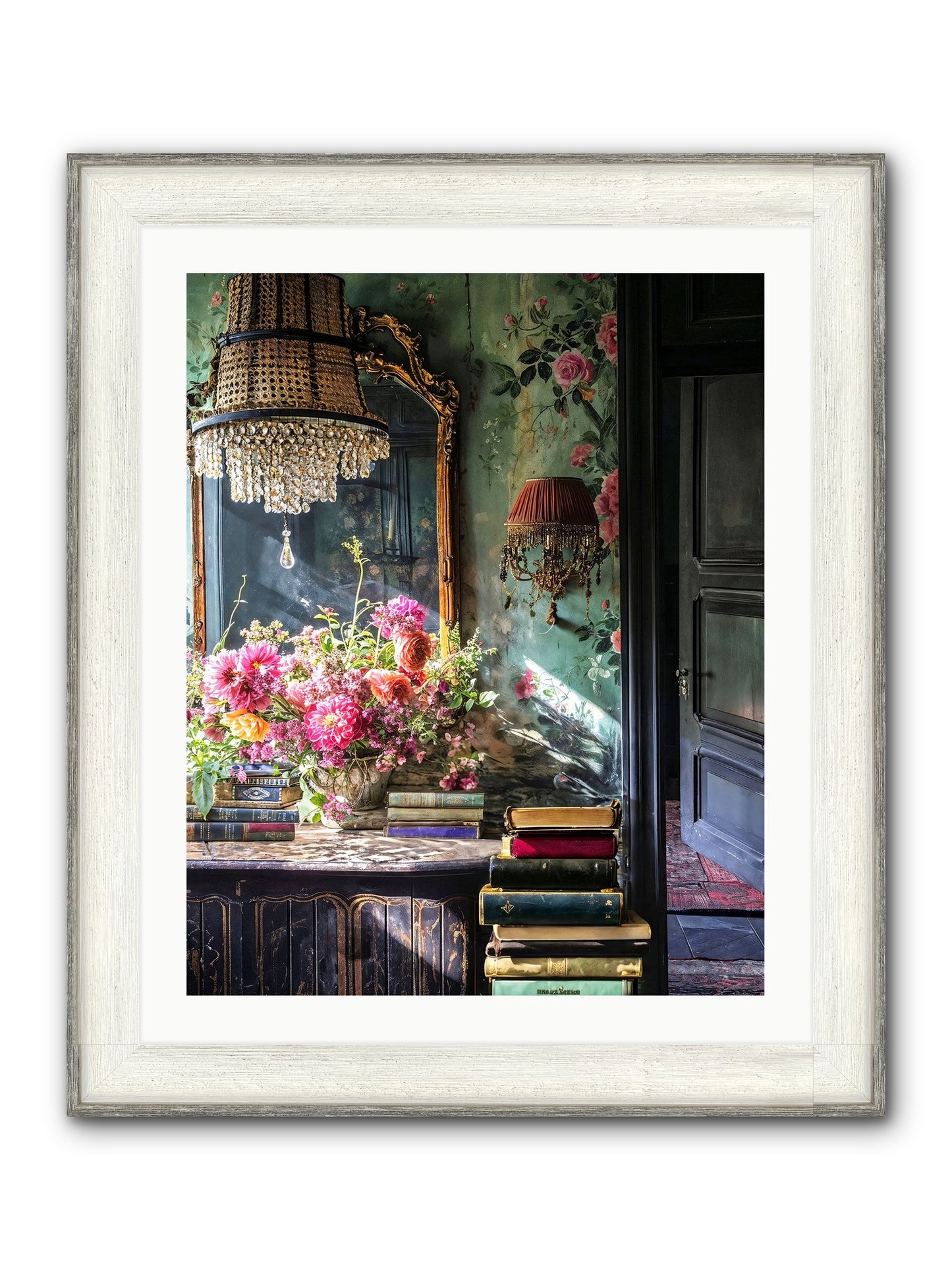 Pleasantly Surprised Framed Print - Driftwood White 24x30