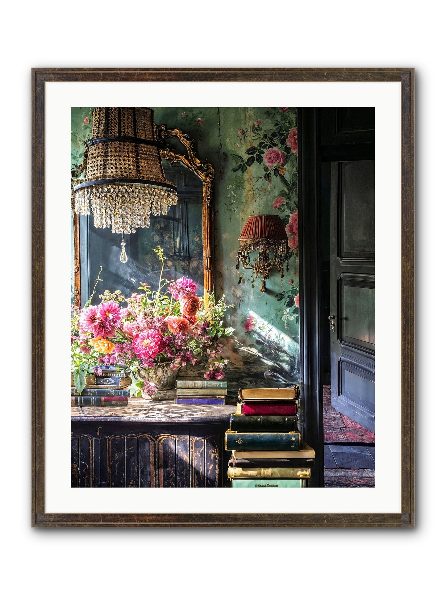 Pleasantly Surprised Framed Print - Slimwoods Black/Gold 24x30