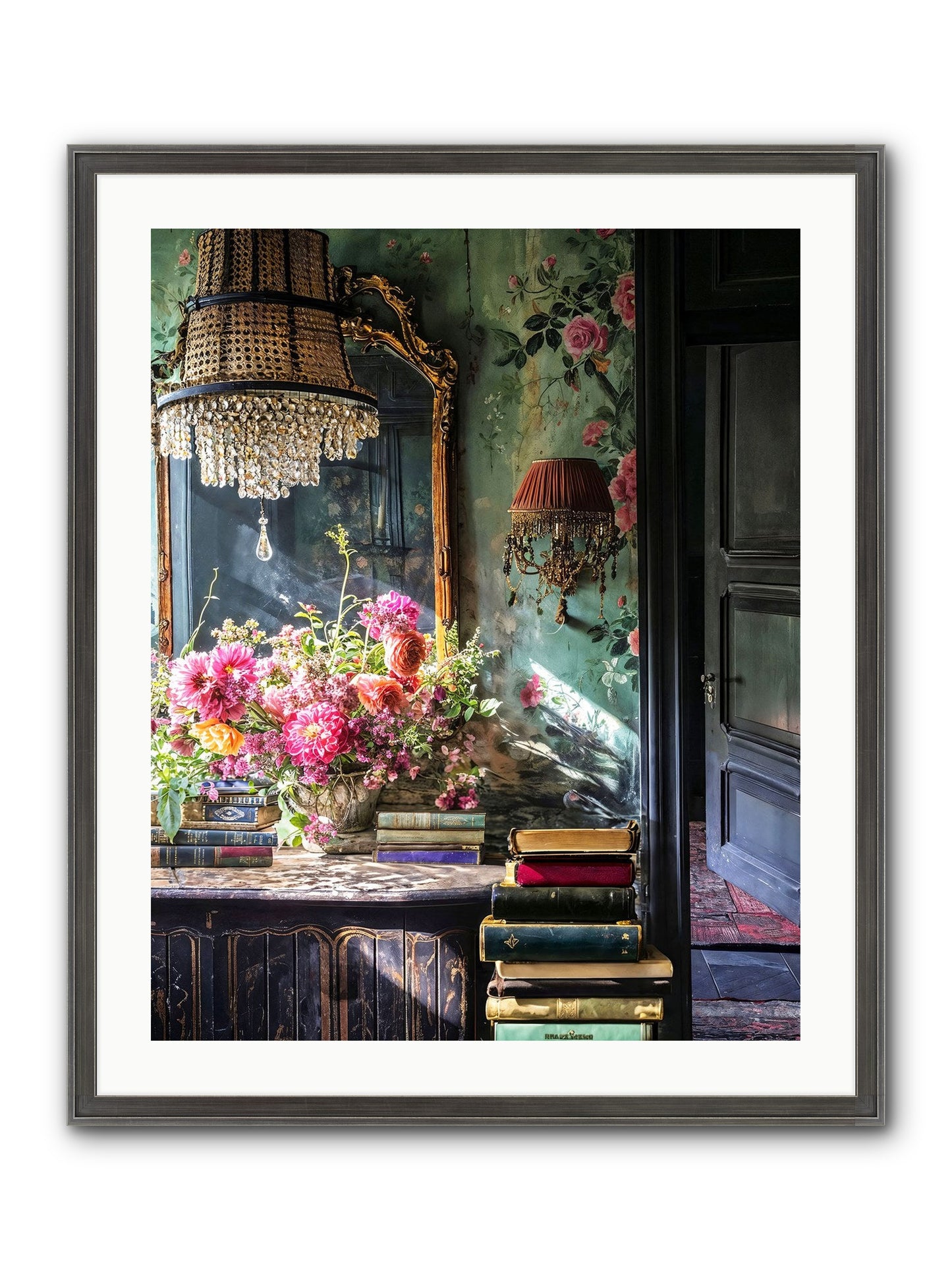 Pleasantly Surprised Framed Print - Slimwoods Black/Silver 24x30