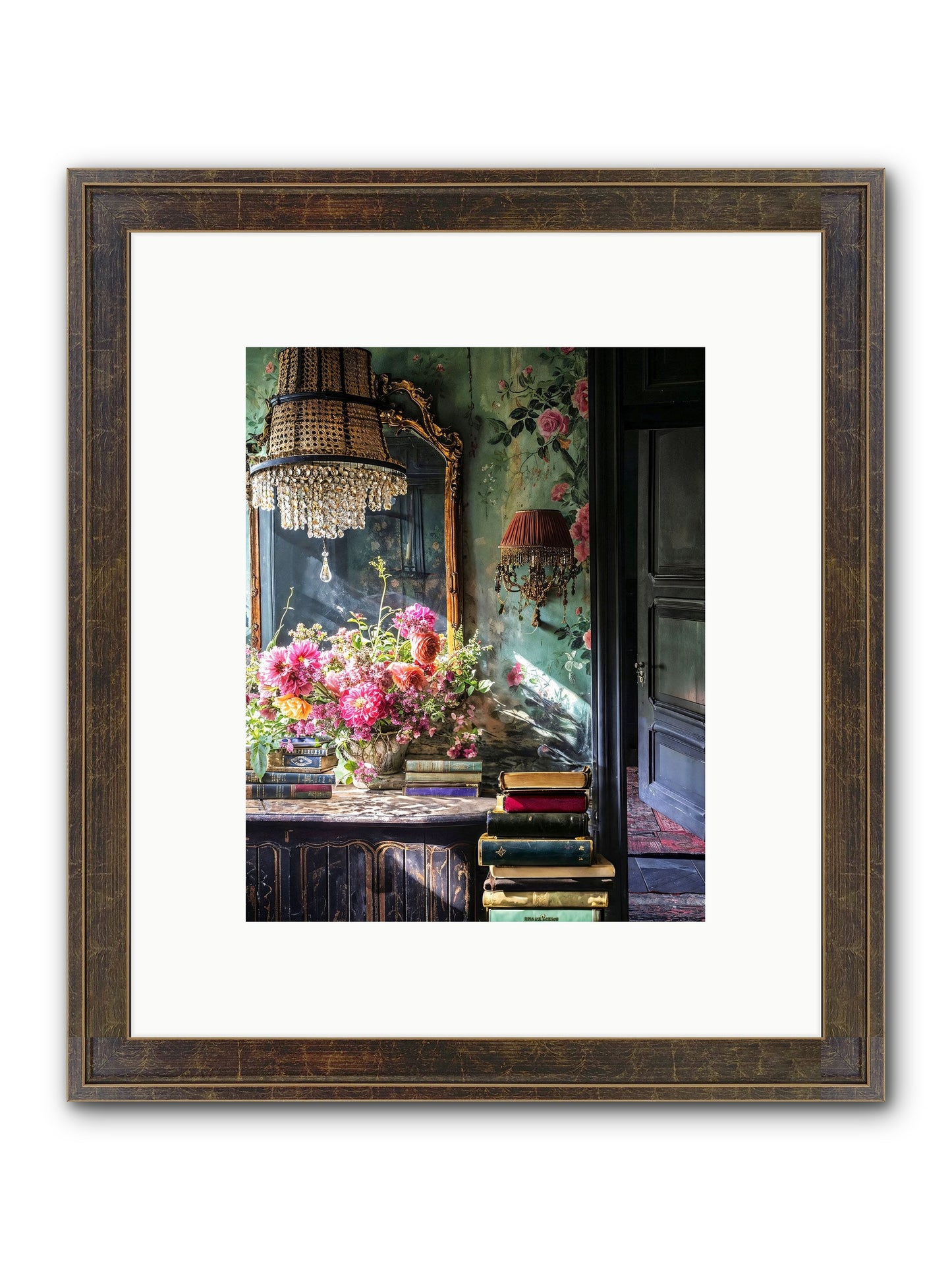 Pleasantly Surprised Framed Print - Slimwoods Black/Gold 8x10