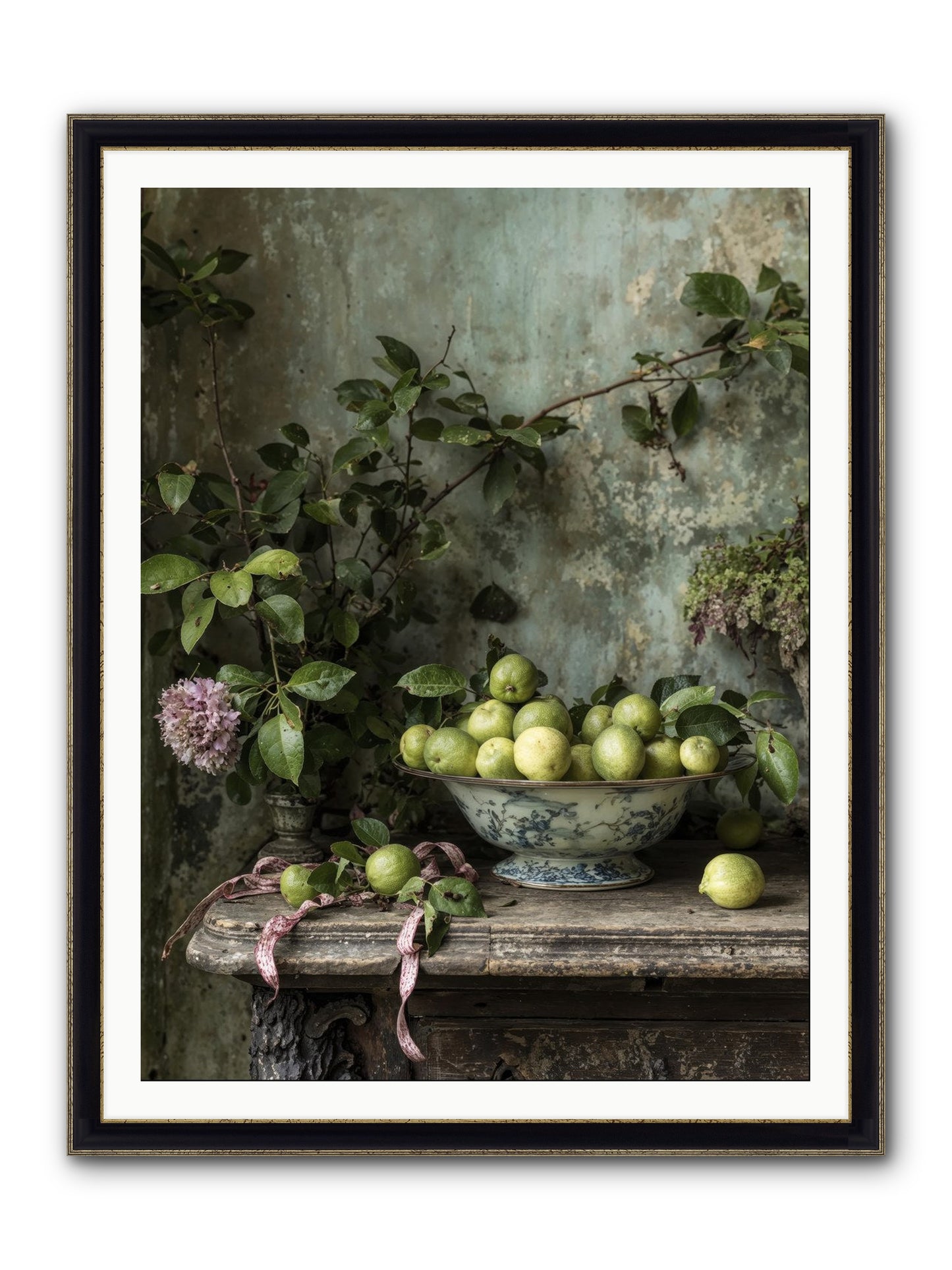 Plein Air Framed Print - Black & Gold 36x48