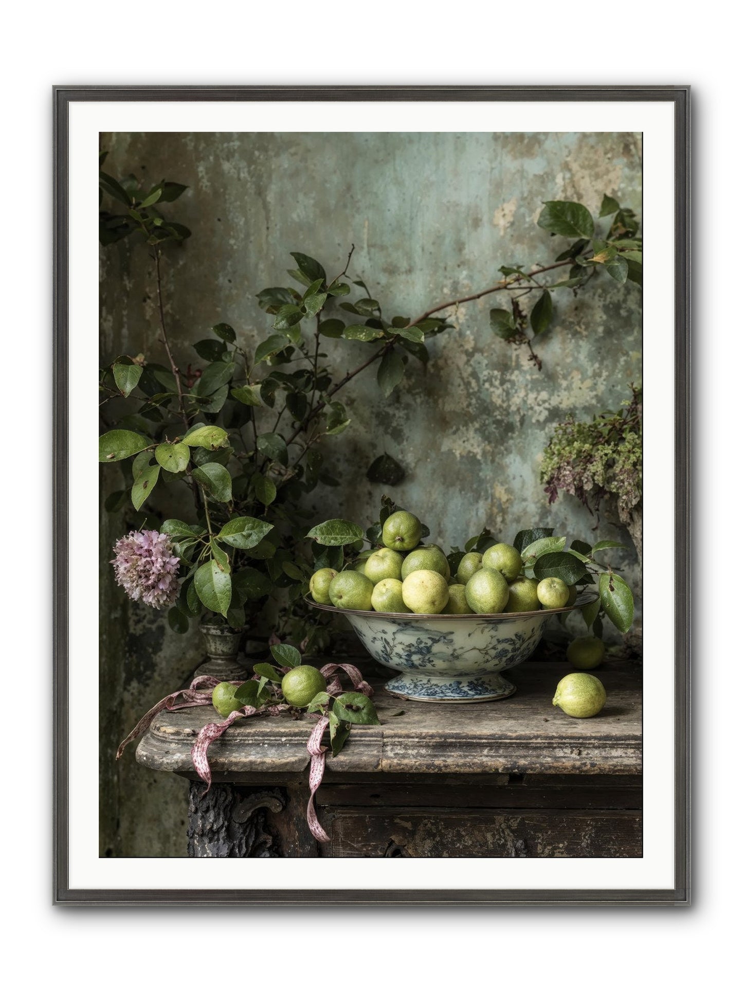 Plein Air Framed Print - Slimwoods Black/Silver 36x48