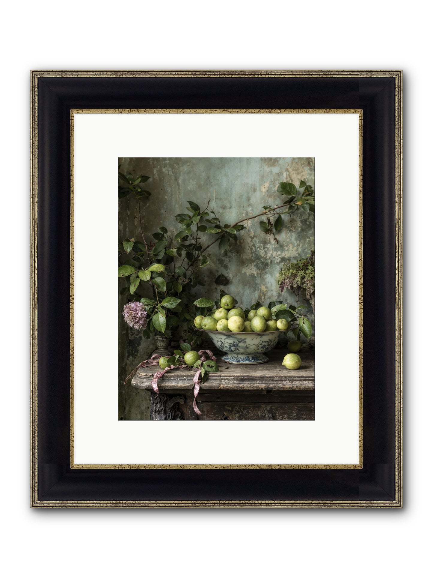 Plein Air Framed Print - Black & Gold 9x12