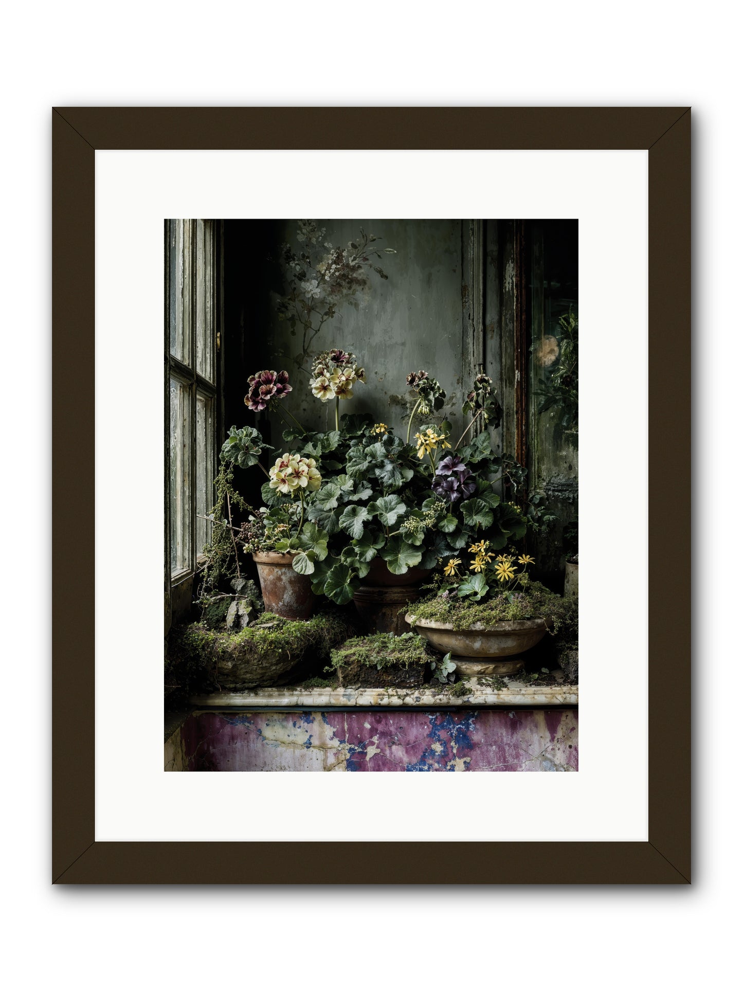 plenty becomes poetry -- Framed Print - Black 12x16