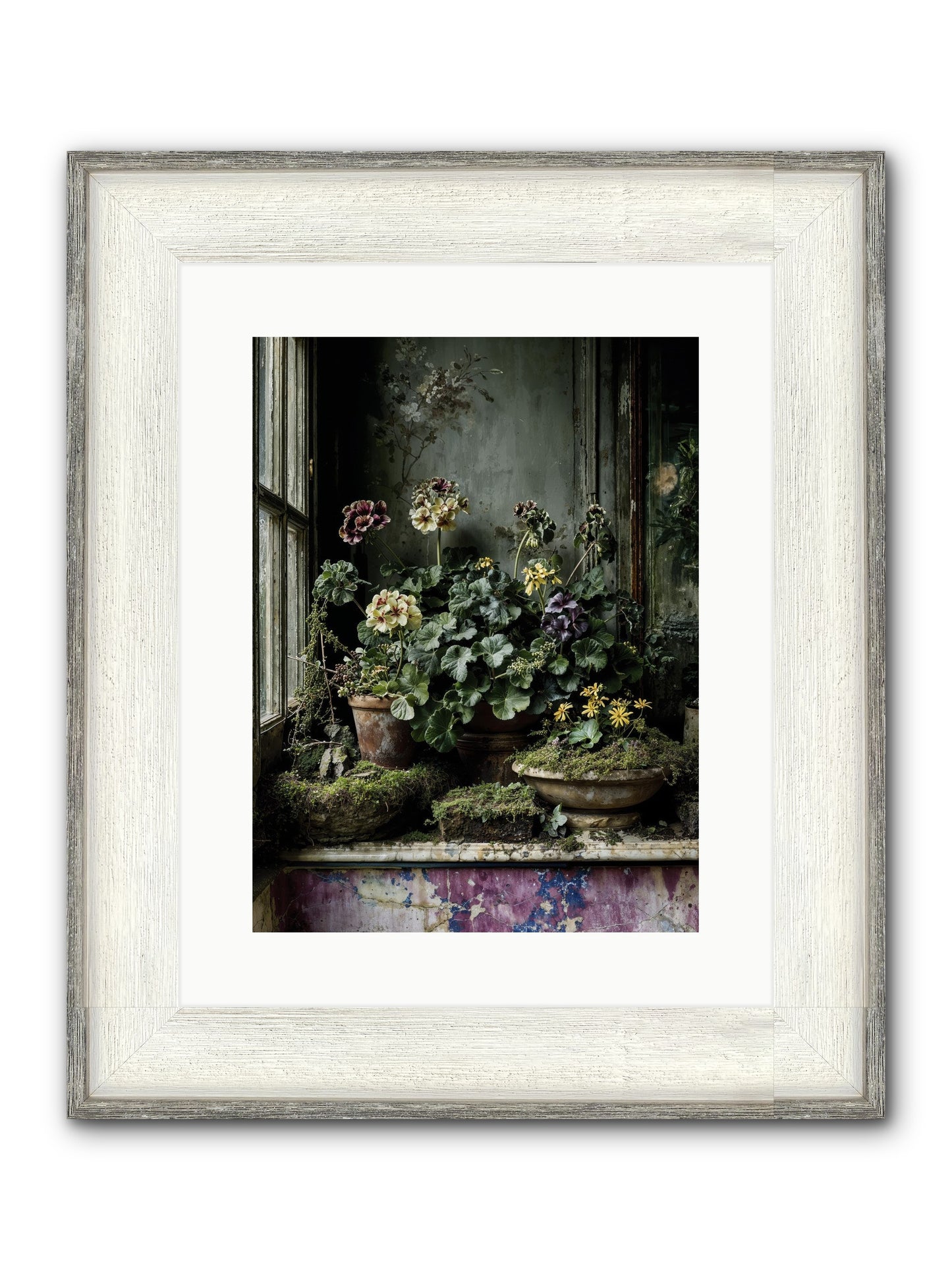 Plenty Becomes Poetry Framed Print - Driftwood White 12x16