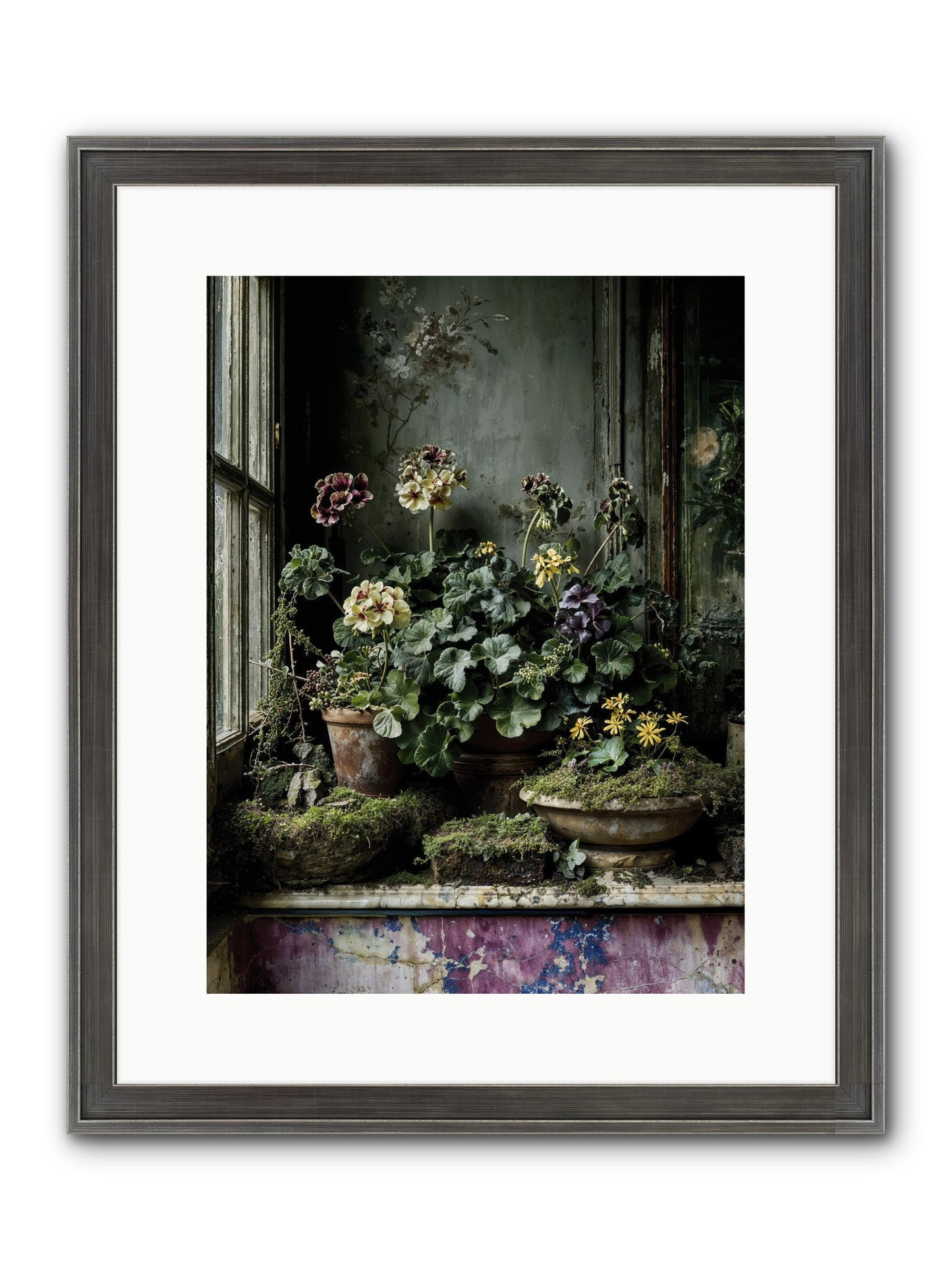 Plenty Becomes Poetry Framed Print - Slimwoods Black/Silver 12x16
