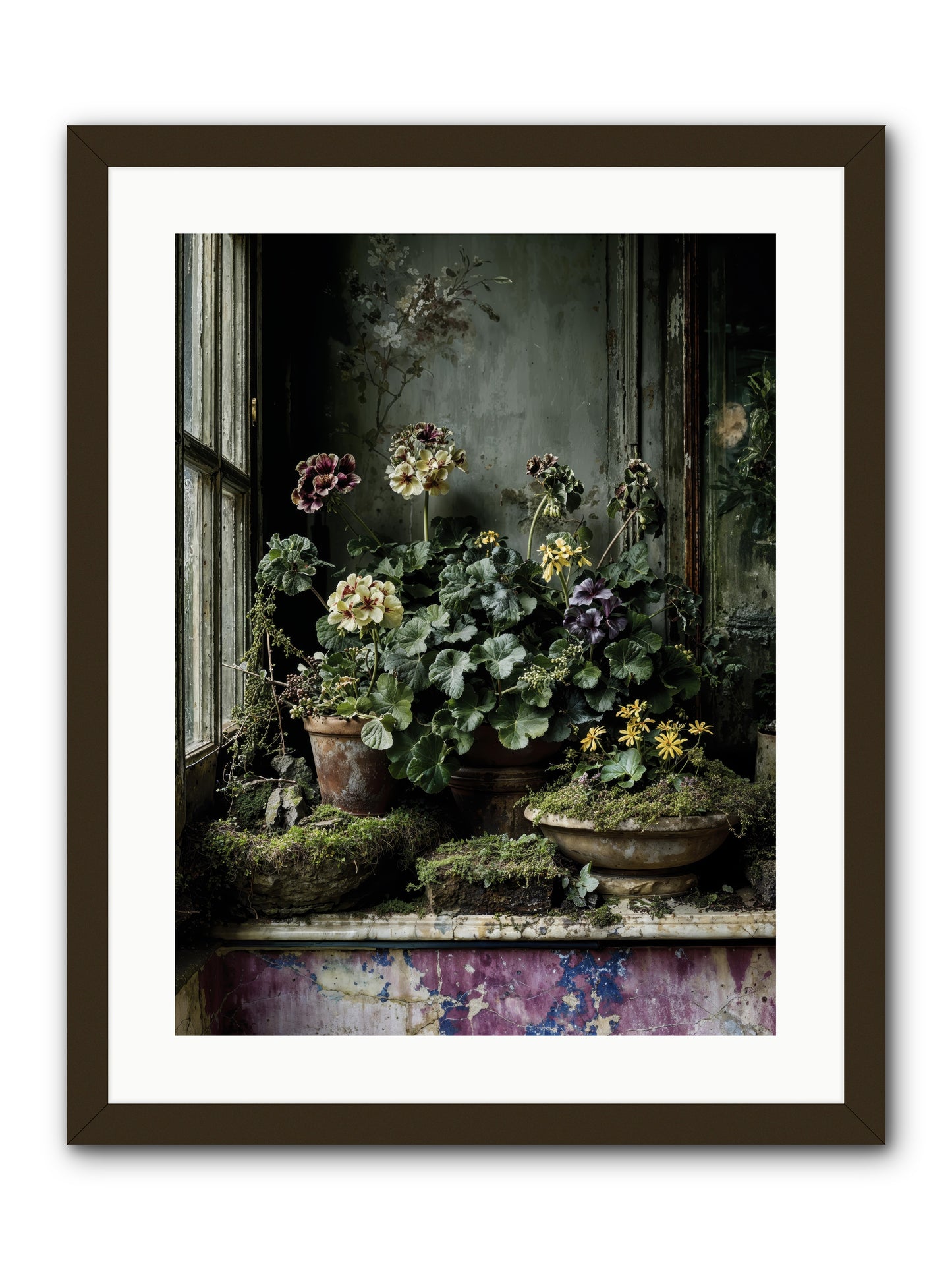 plenty becomes poetry -- Framed Print - Black 18x24