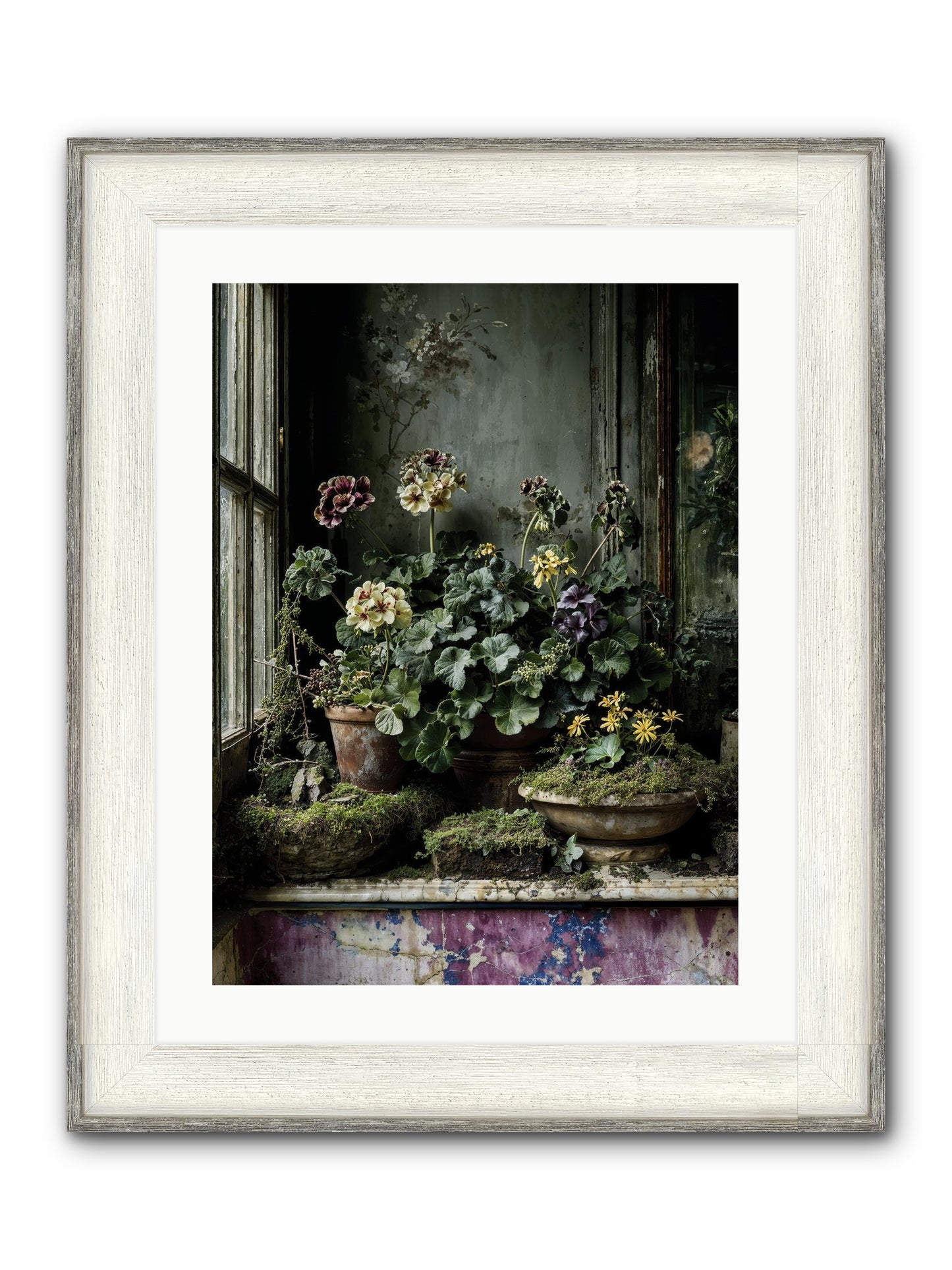 Plenty Becomes Poetry Framed Print - Driftwood White 18x24