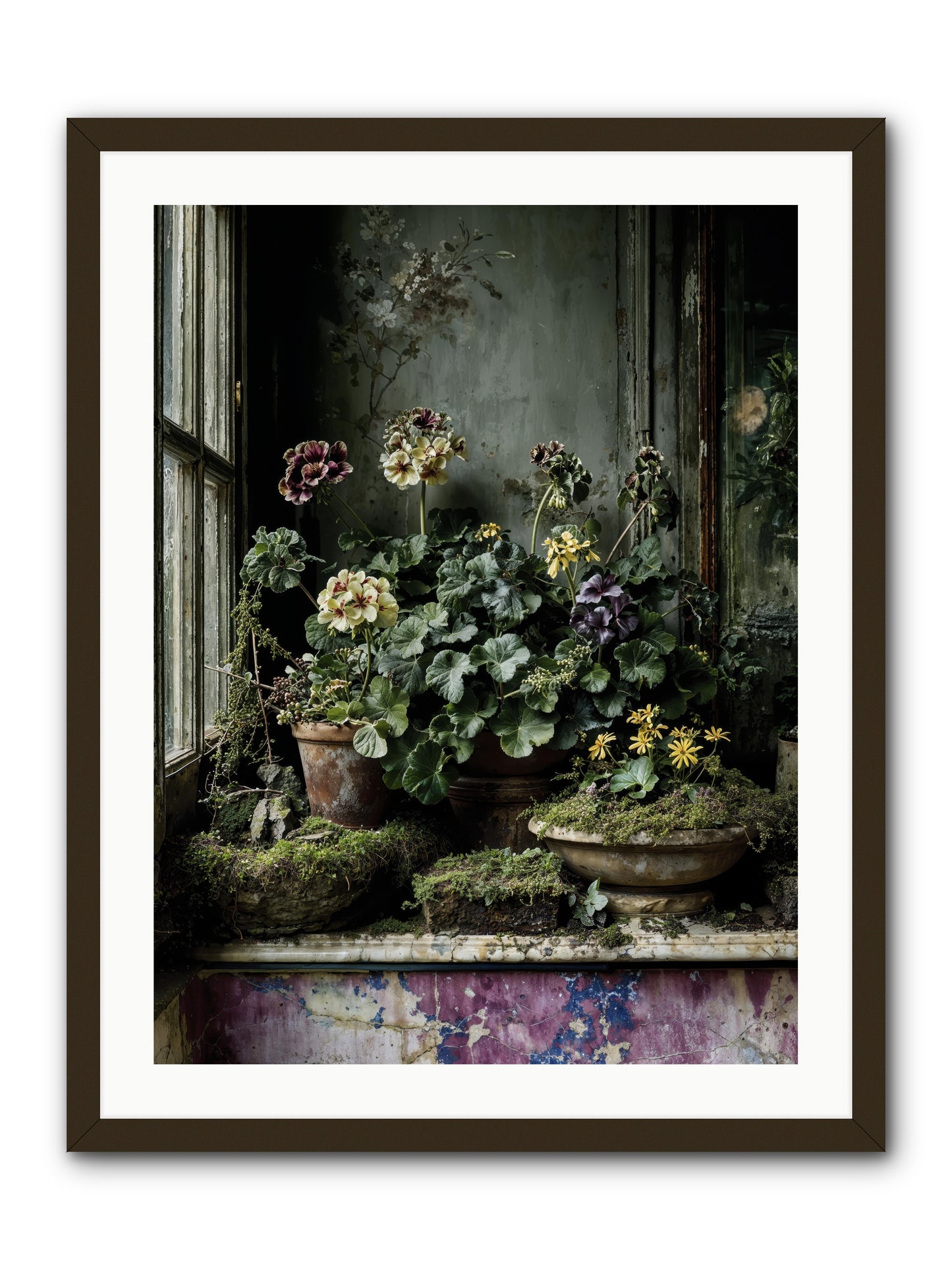 plenty becomes poetry -- Framed Print - Black 24x32