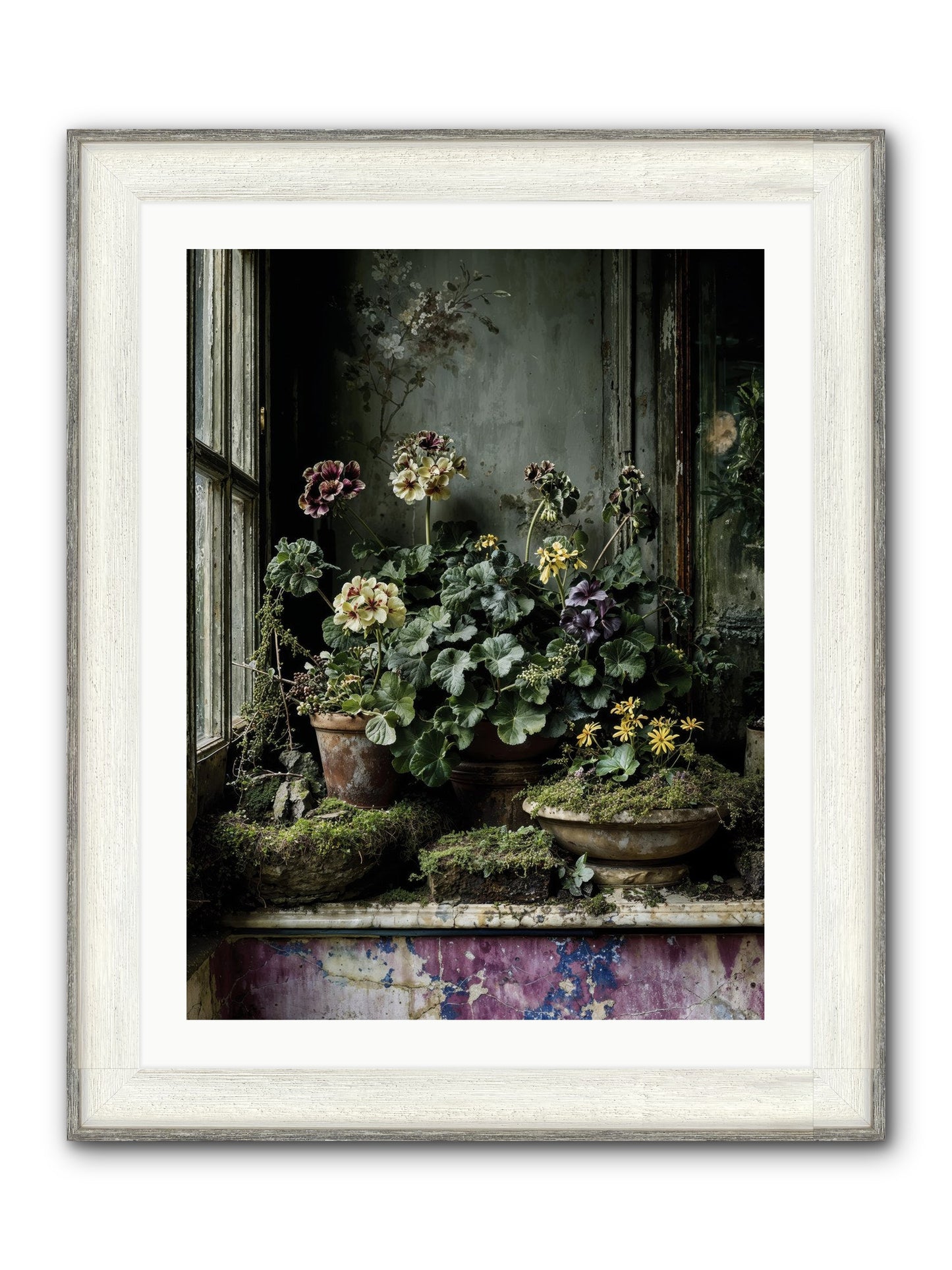 Plenty Becomes Poetry Framed Print - Driftwood White 24x32