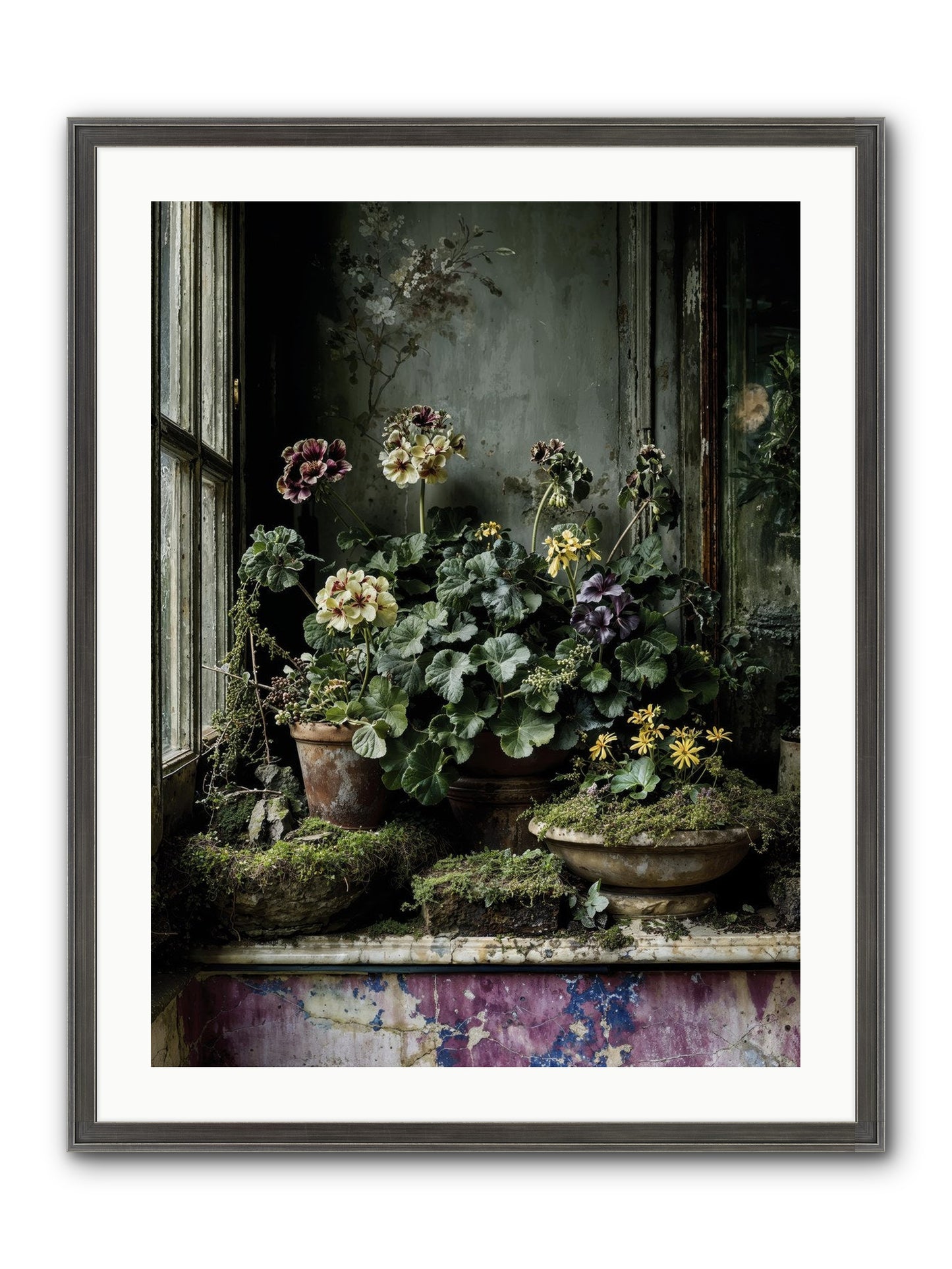 Plenty Becomes Poetry Framed Print - Slimwoods Black/Silver 24x32