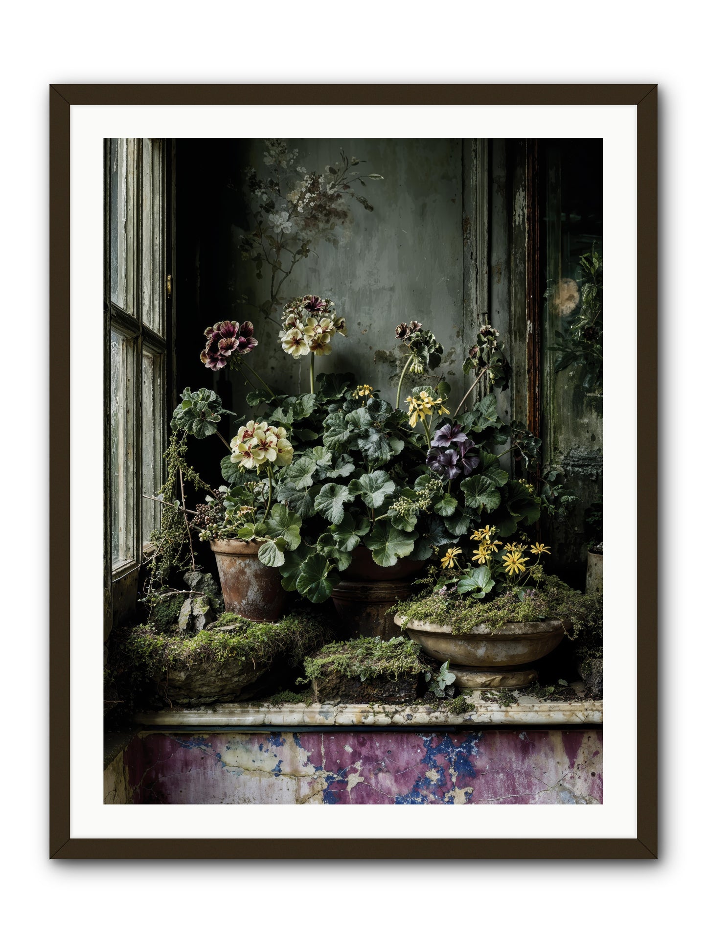 plenty becomes poetry -- Framed Print - Black 30x40
