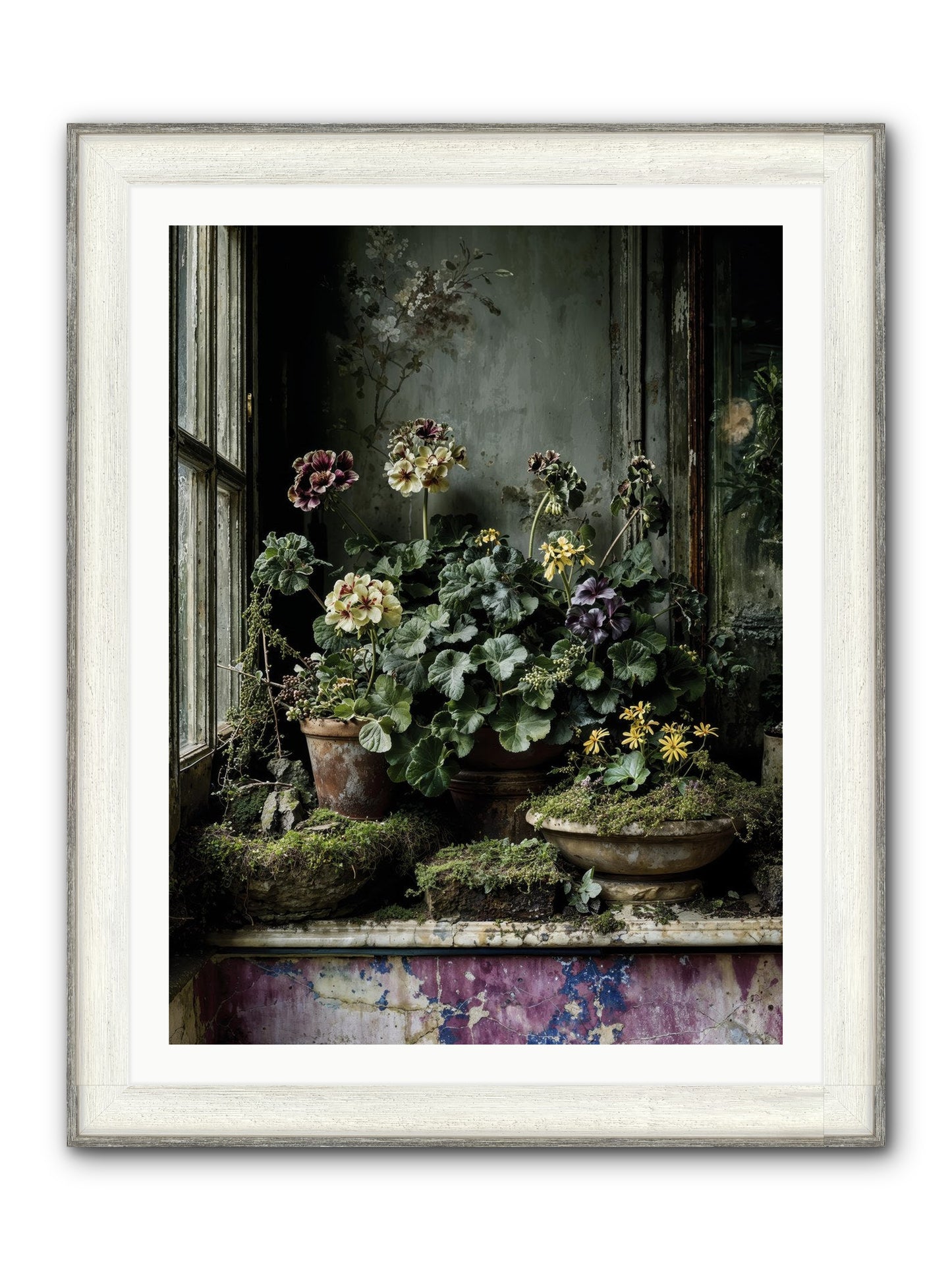 Plenty Becomes Poetry Framed Print - Driftwood White 30x40