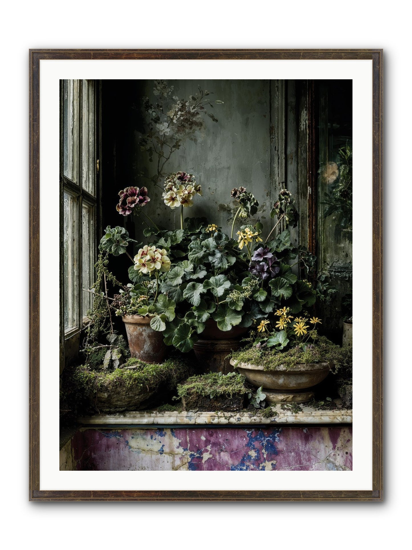 Plenty Becomes Poetry Framed Print - Slimwoods Black/Gold 30x40