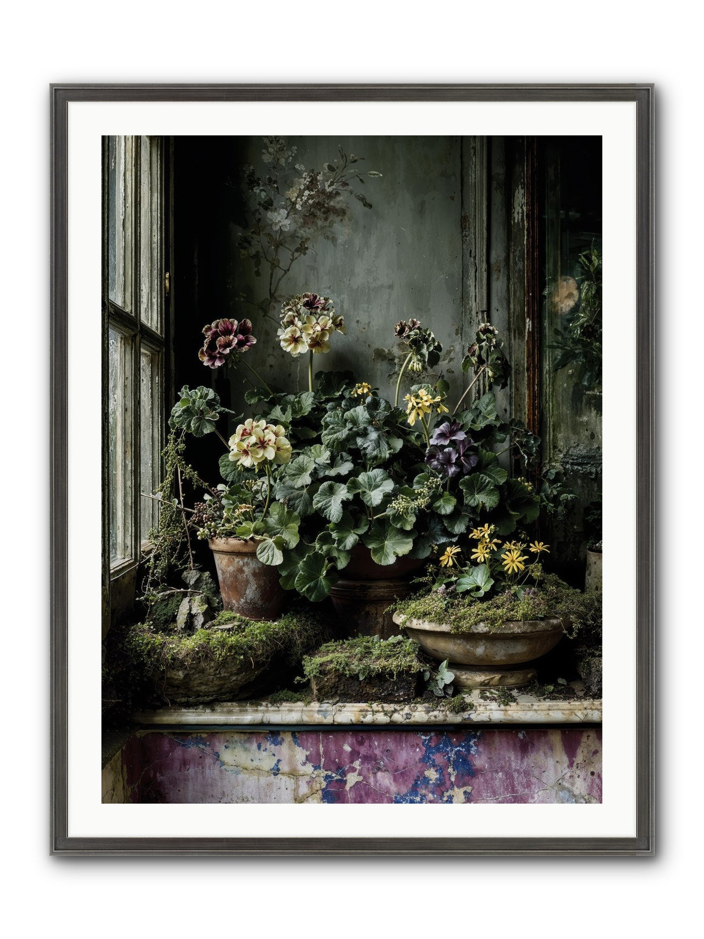 Plenty Becomes Poetry Framed Print - Slimwoods Black/Silver 30x40