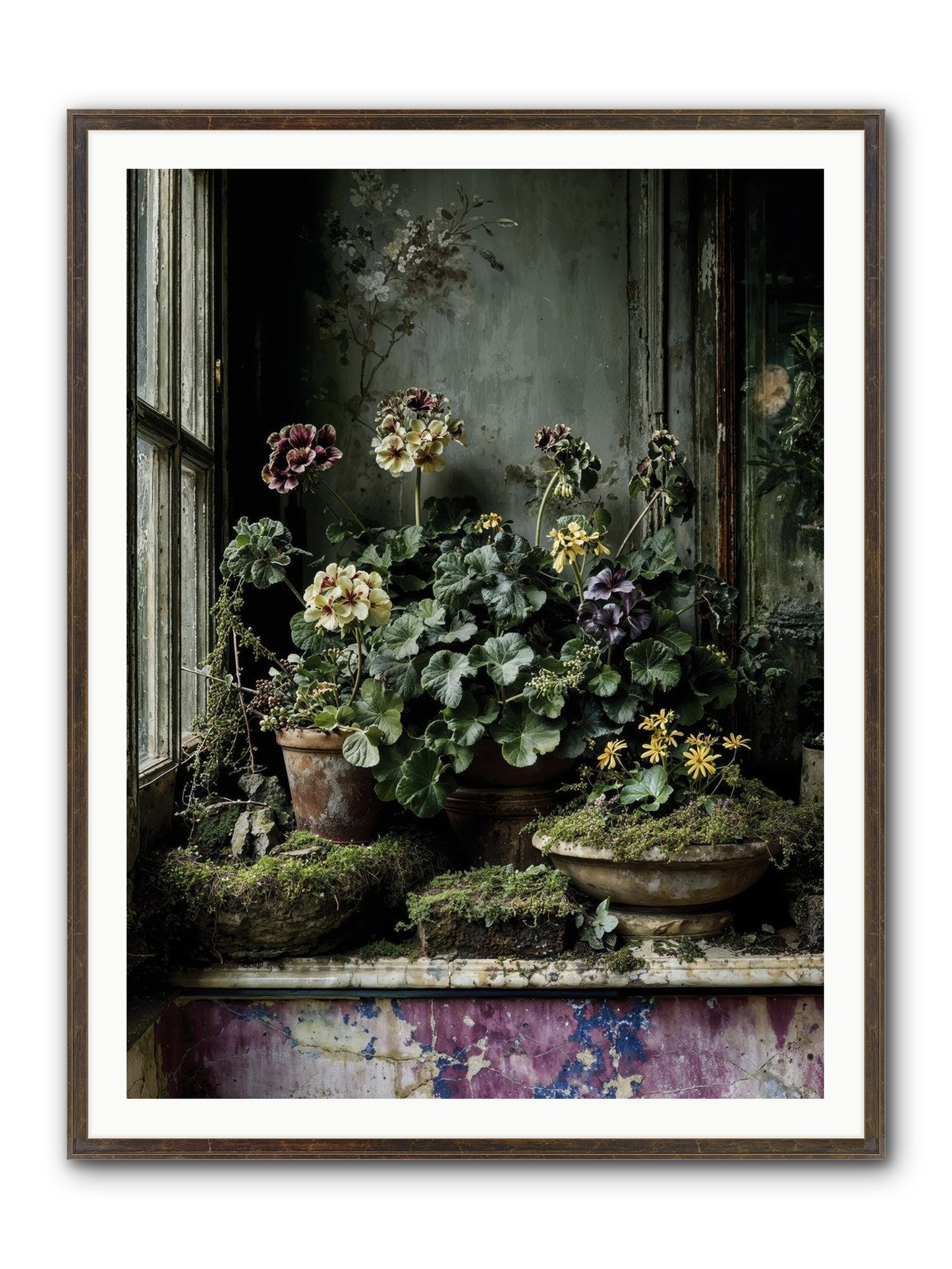 Plenty Becomes Poetry Framed Print - Slimwoods Black/Gold 36x48